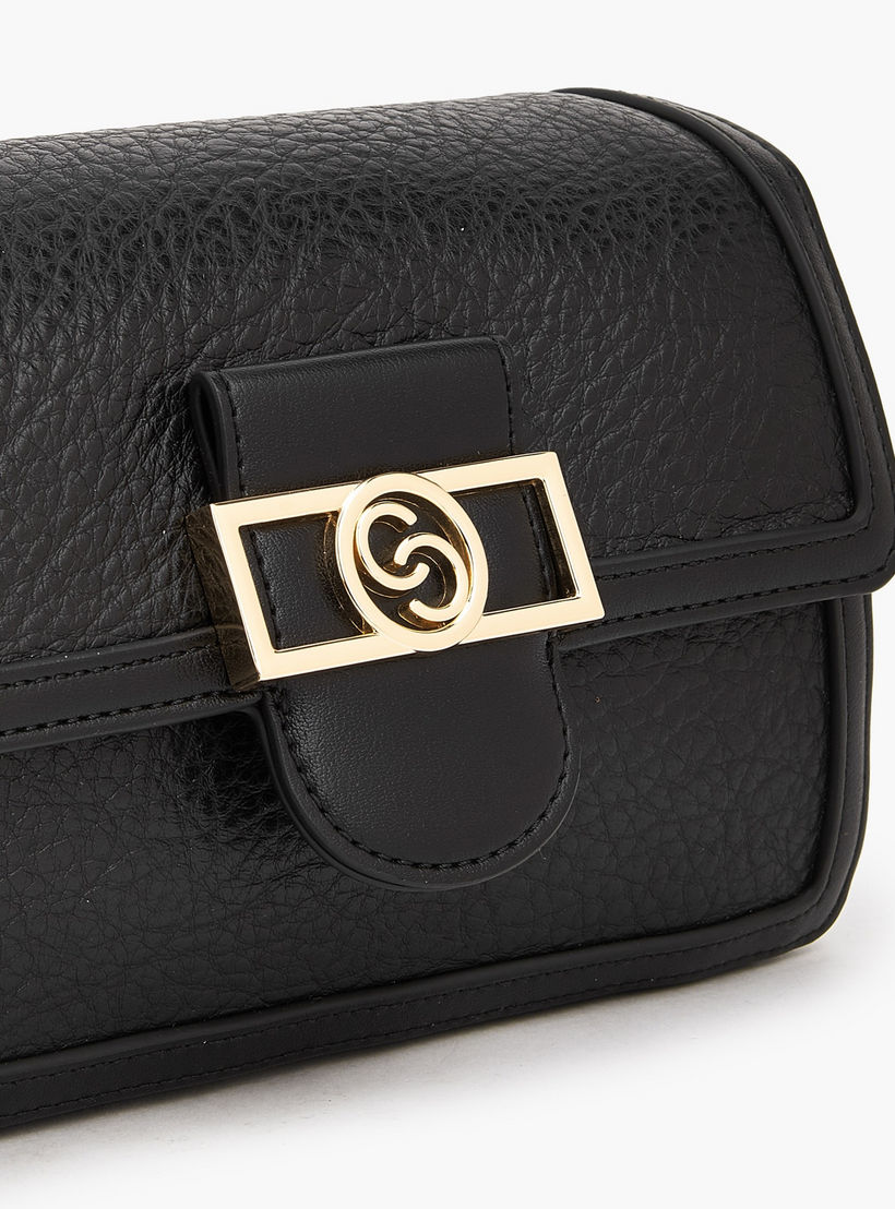 شنطة كروس بودي بارزة الملمس بزر إغلاق من سيليست-women-bagsandwallets-handbags-image-5
