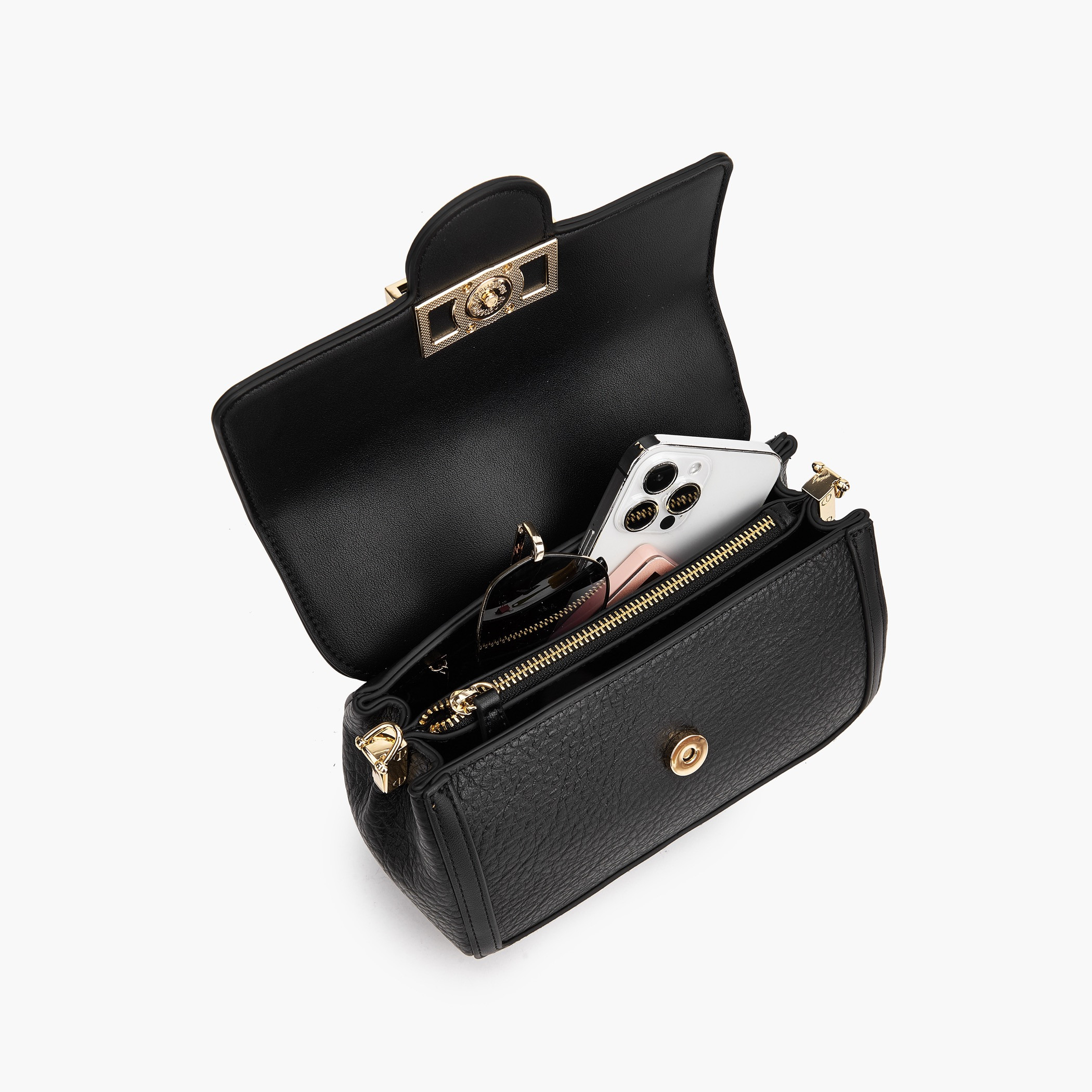 شنطة كروس بودي بارزة الملمس بزر إغلاق من سيليست-women-bagsandwallets-handbags-image-8