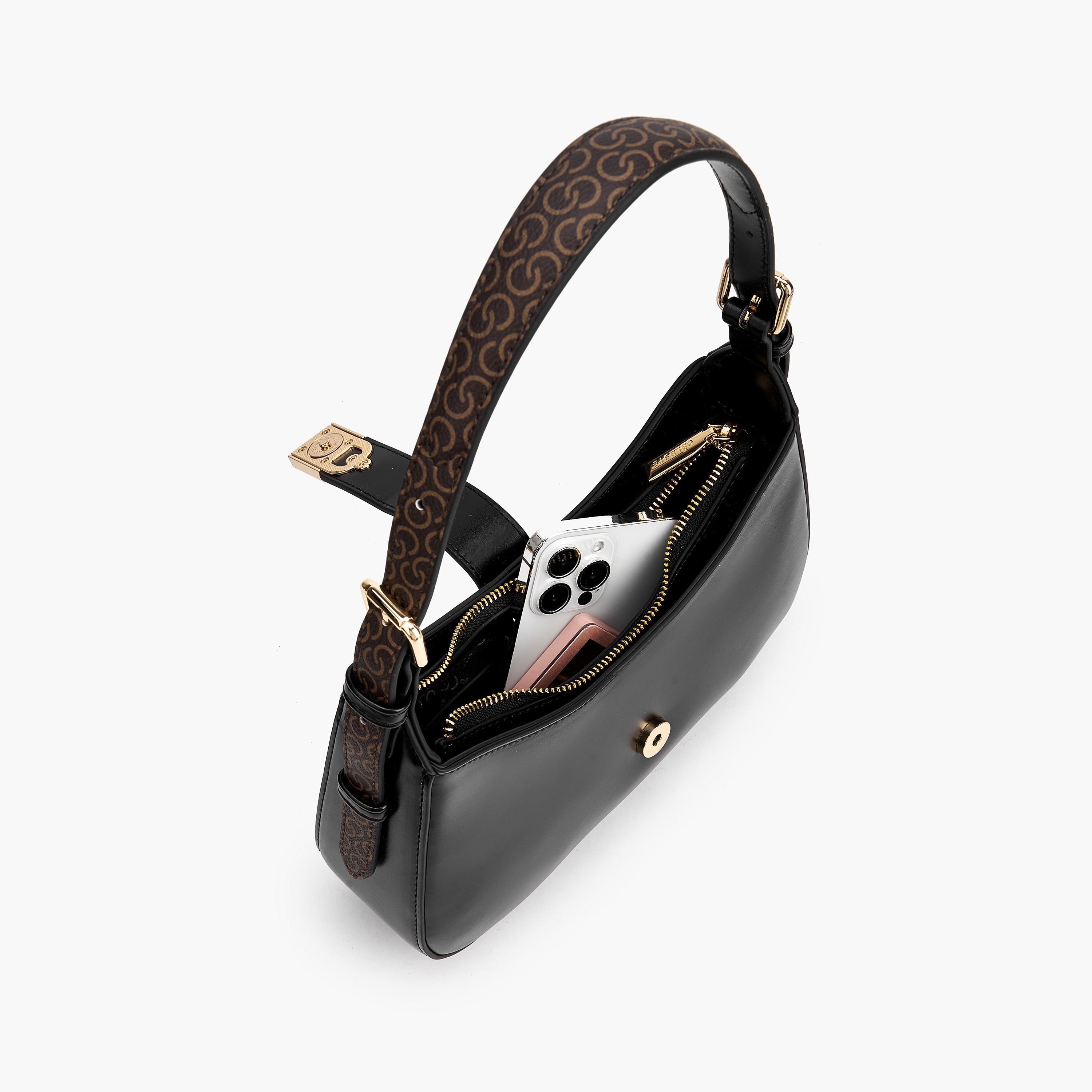 شنطة كتف سادة بمقبض قابل للتعديل من سيليست-women-bagsandwallets-handbags-image-8
