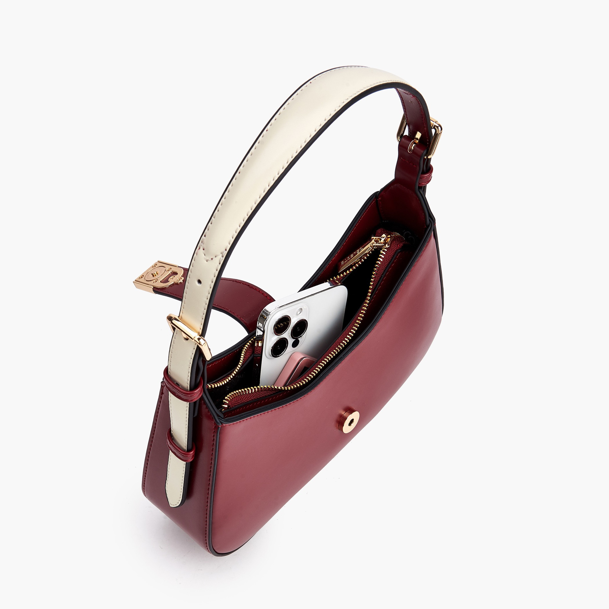 شنطة كتف سادة بمقبض قابل للتعديل من سيليست-women-bagsandwallets-handbags-image-8