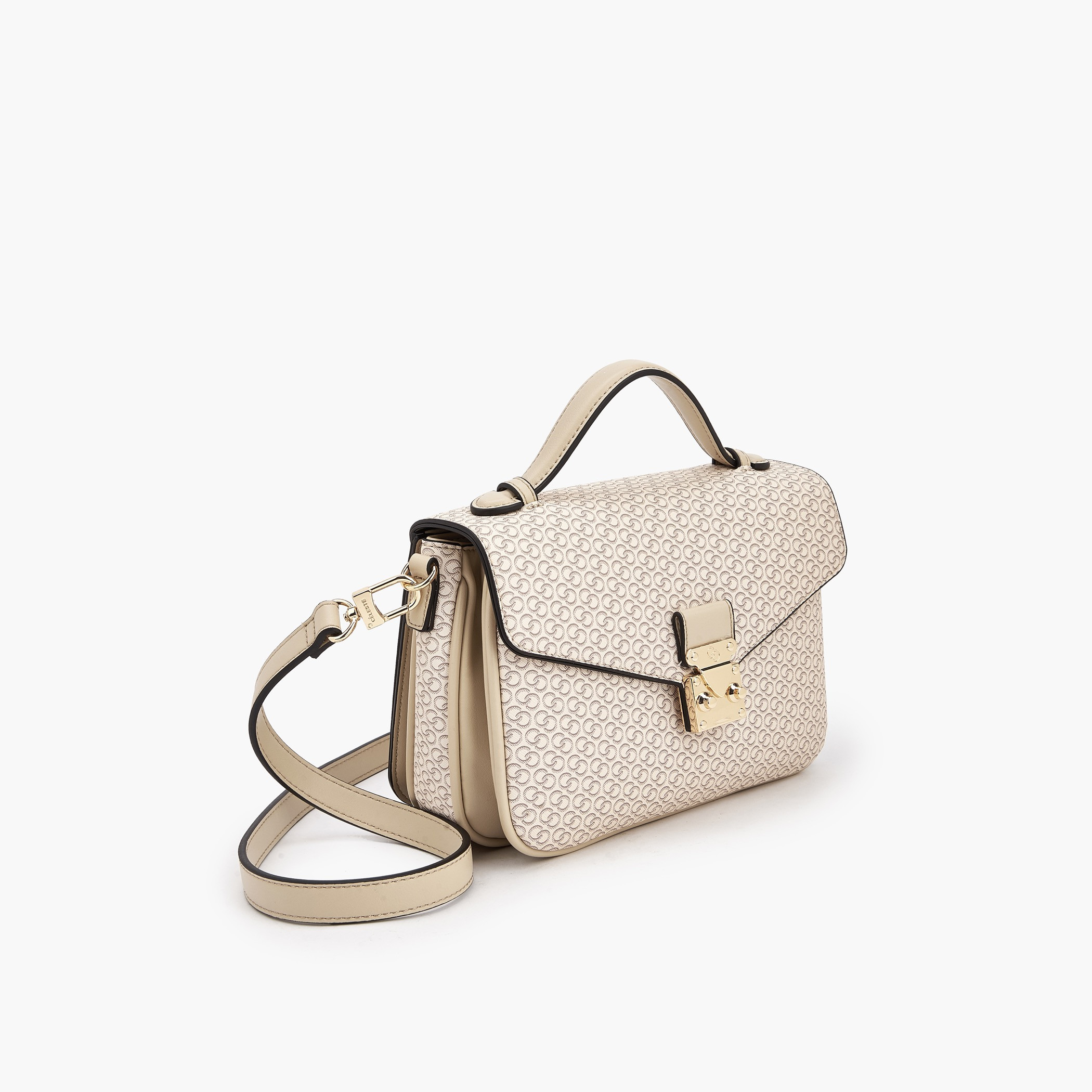 شنطة ساتشل بطبعات مونوجرام مع زر إغلاق من سيليست-women-bagsandwallets-handbags-image-3