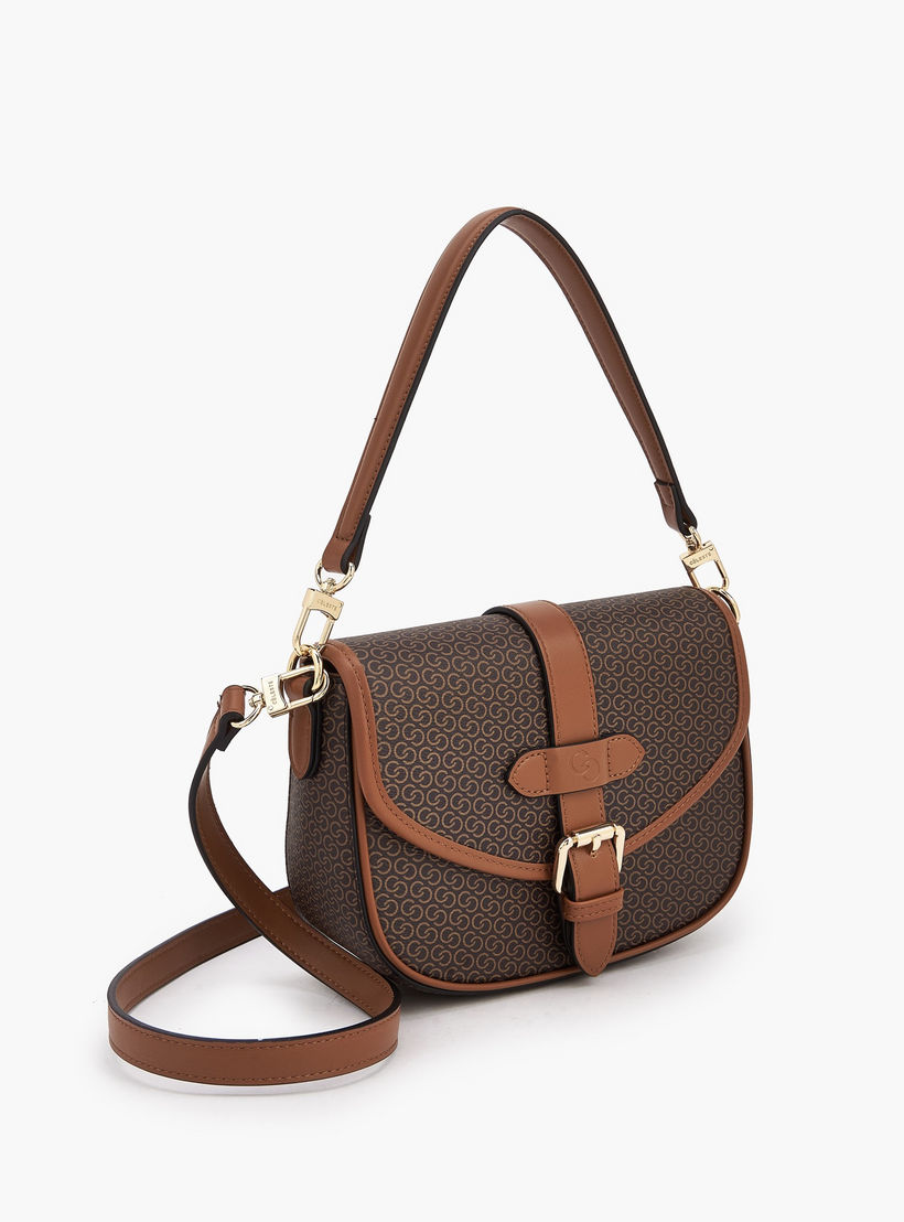 Celeste Monogram Print Crossbody Bag with Button Closure-women-bagsandwallets-handbags-image-4