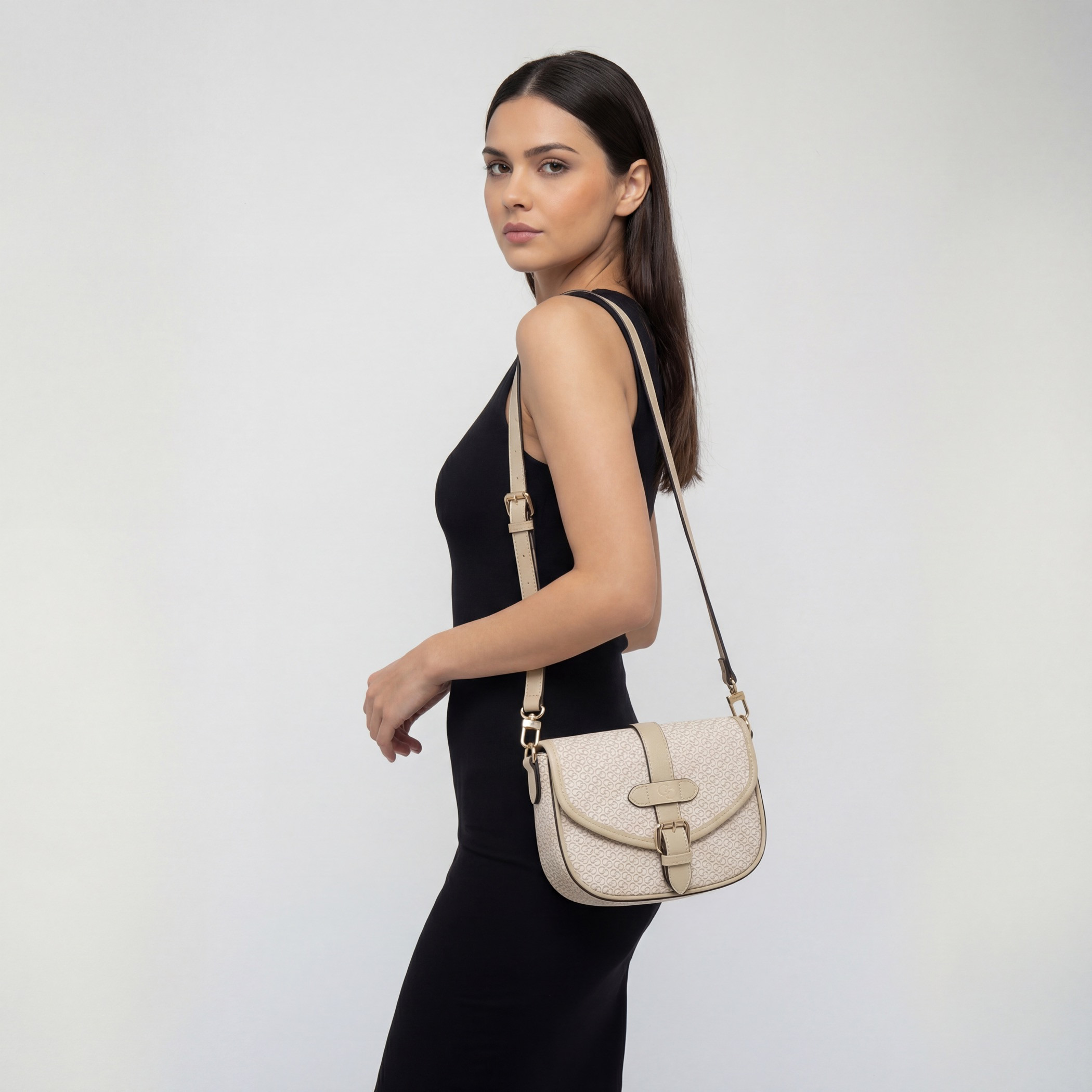 Celeste Monogram Print Crossbody Bag with Button Closure-women-bagsandwallets-handbags-image-2