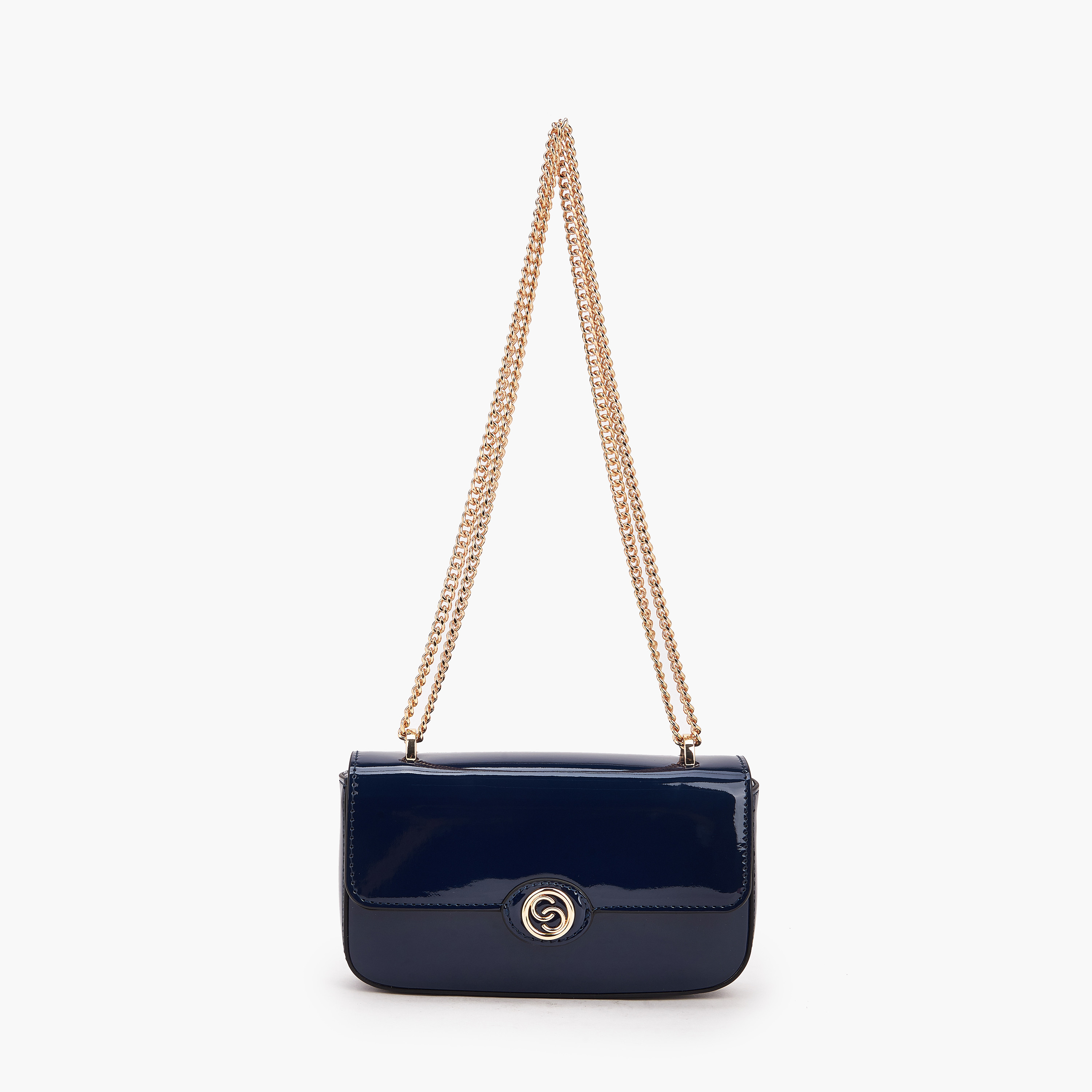 Celeste Solid Crossbody Bag with Chain Strap-women-bagsandwallets-handbags-image-1