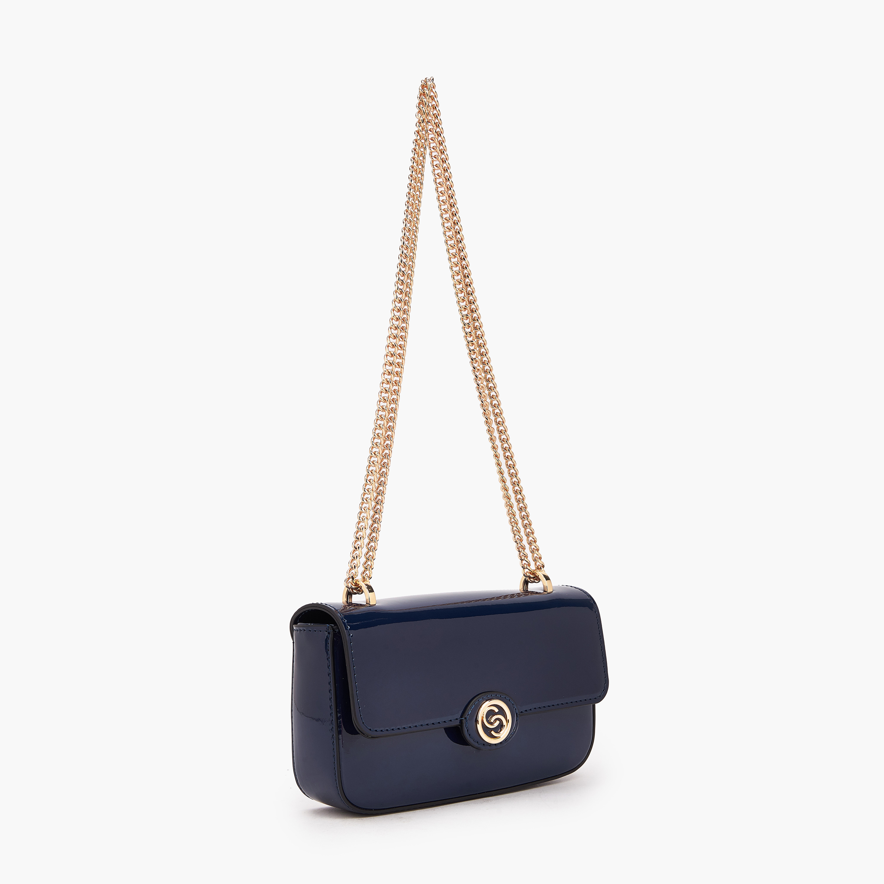 Celeste Solid Crossbody Bag with Chain Strap-women-bagsandwallets-handbags-image-4