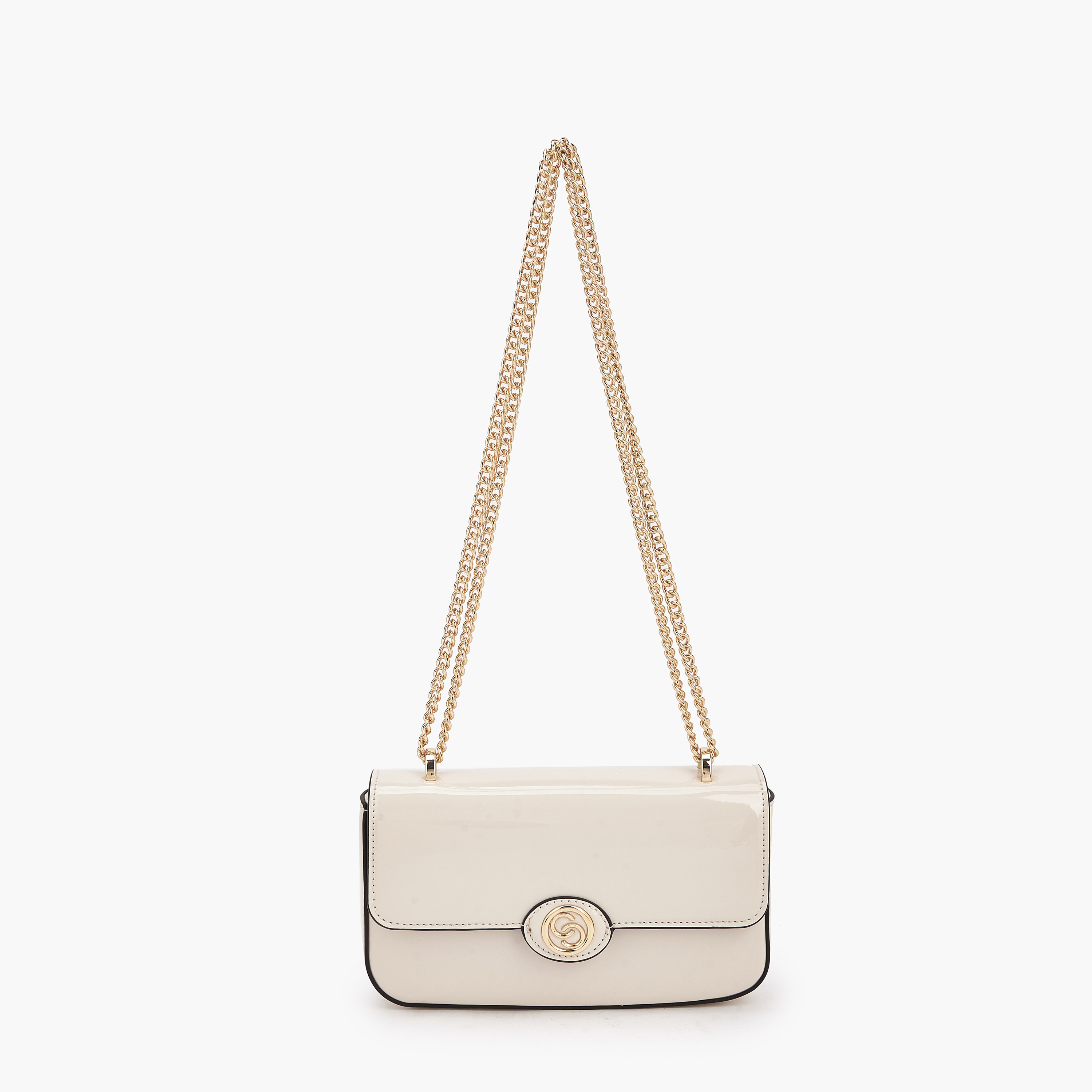 Celeste Solid Crossbody Bag with Chain Strap-women-bagsandwallets-handbags-image-1