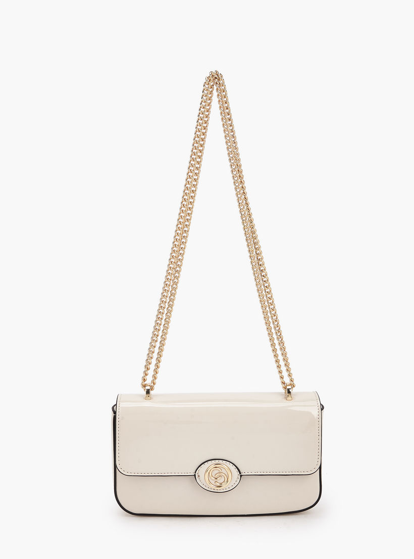 Celeste Solid Crossbody Bag with Chain Strap-women-bagsandwallets-handbags-image-1