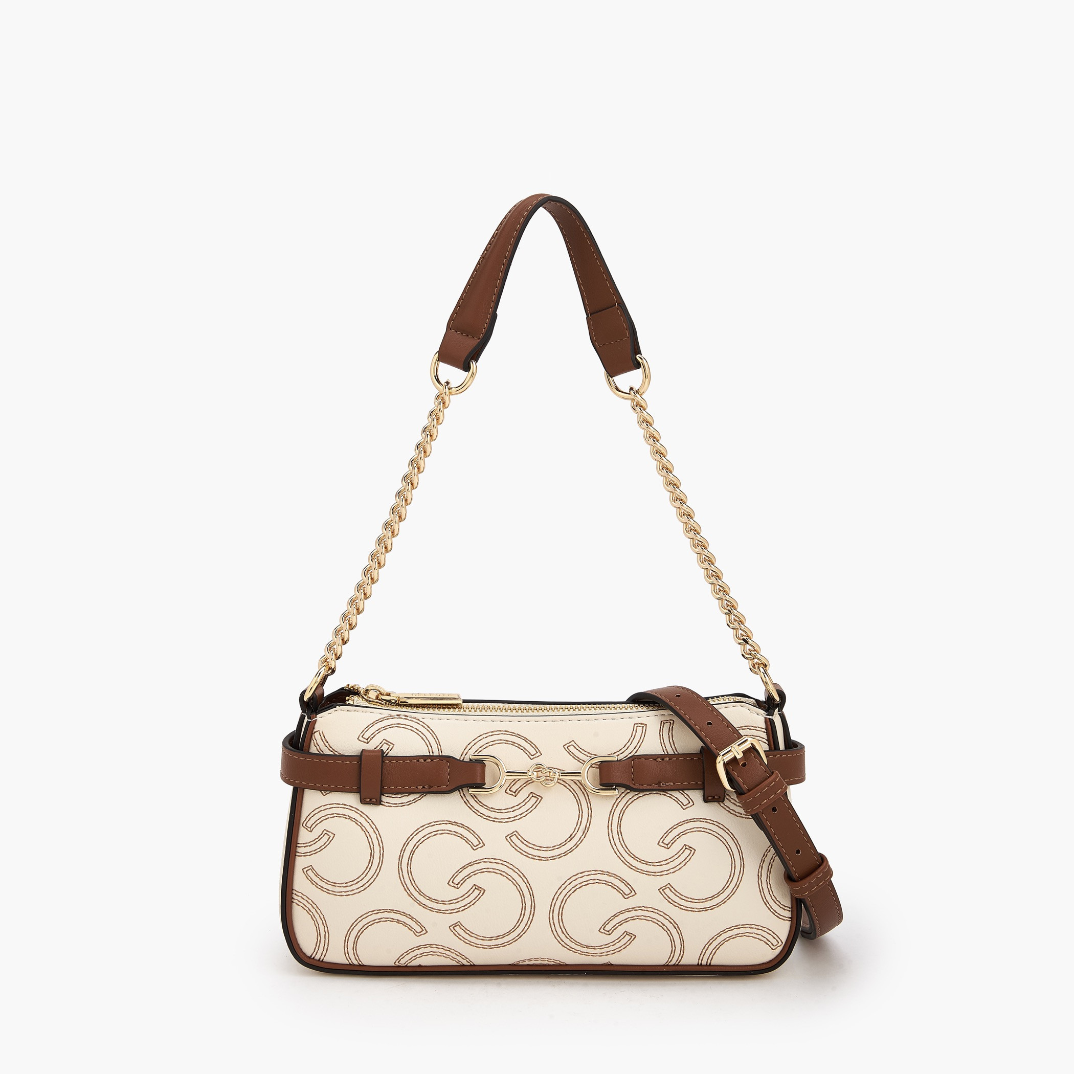 شنطة كتف بسحاب إغلاق وتطريز مونوجرام من سيليست-women-bagsandwallets-handbags-image-9