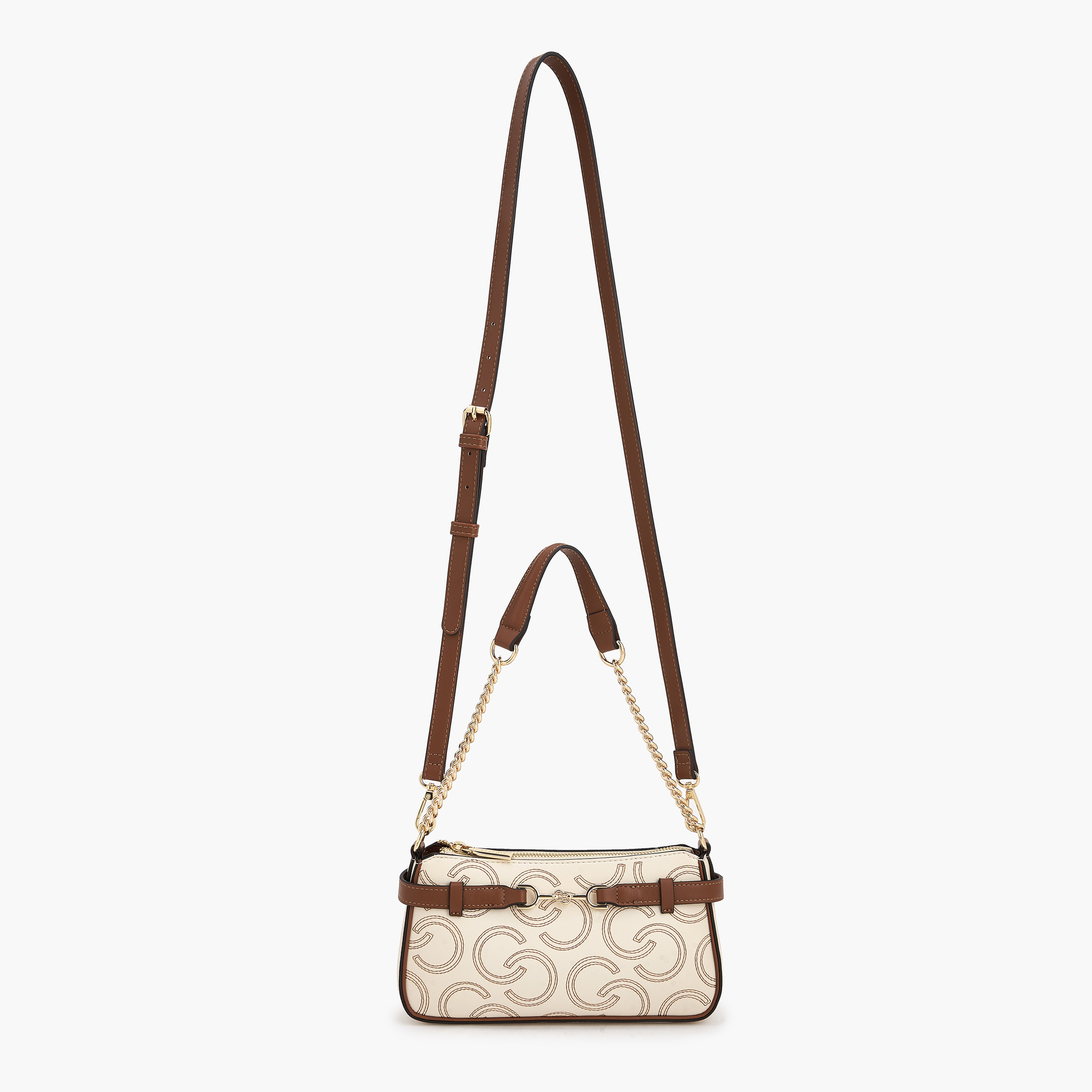 شنطة كتف بسحاب إغلاق وتطريز مونوجرام من سيليست-women-bagsandwallets-handbags-image-11