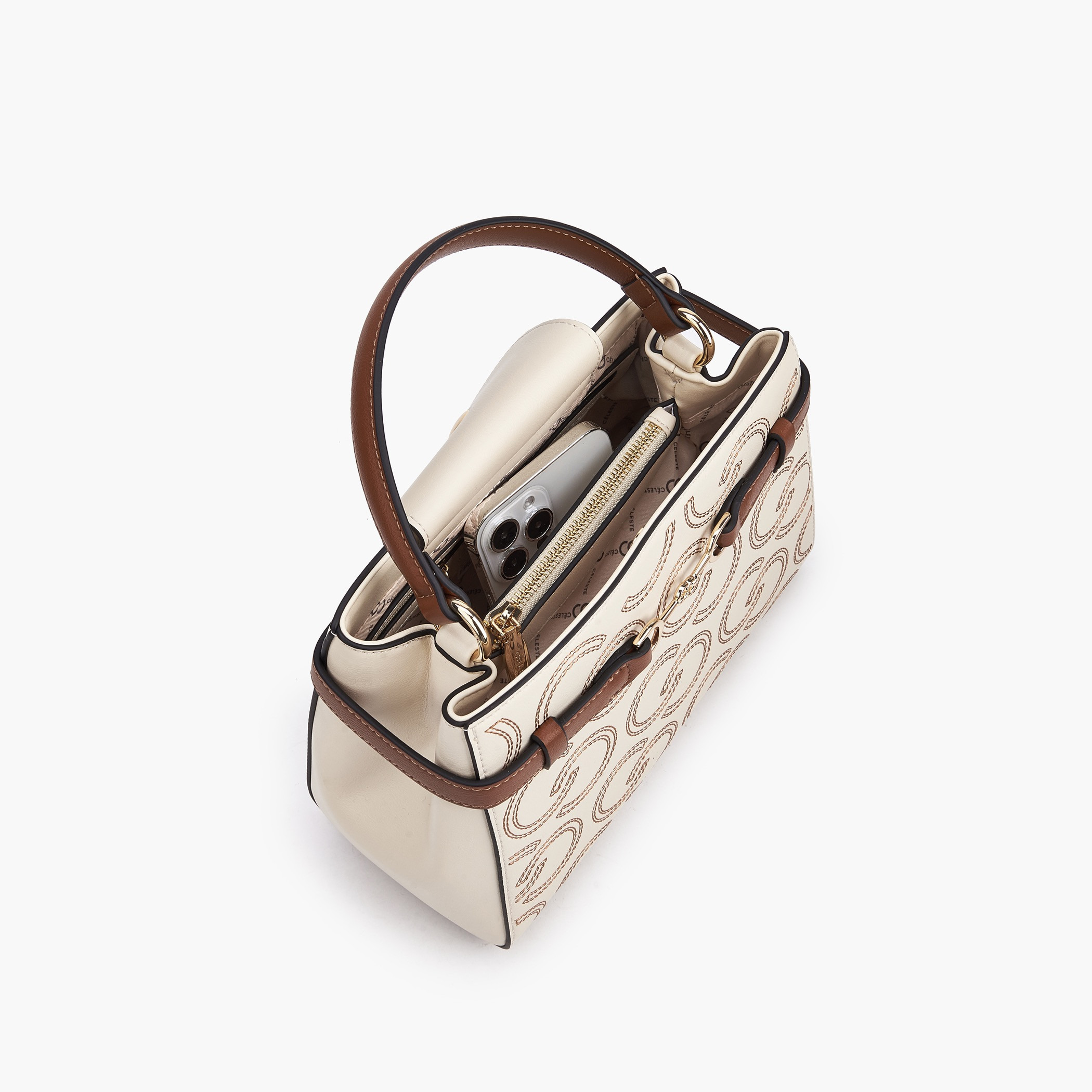 شنطة توتي بتطريز مونوجرام وحزام قابل للتعديل من سيليست-women-bagsandwallets-handbags-image-8