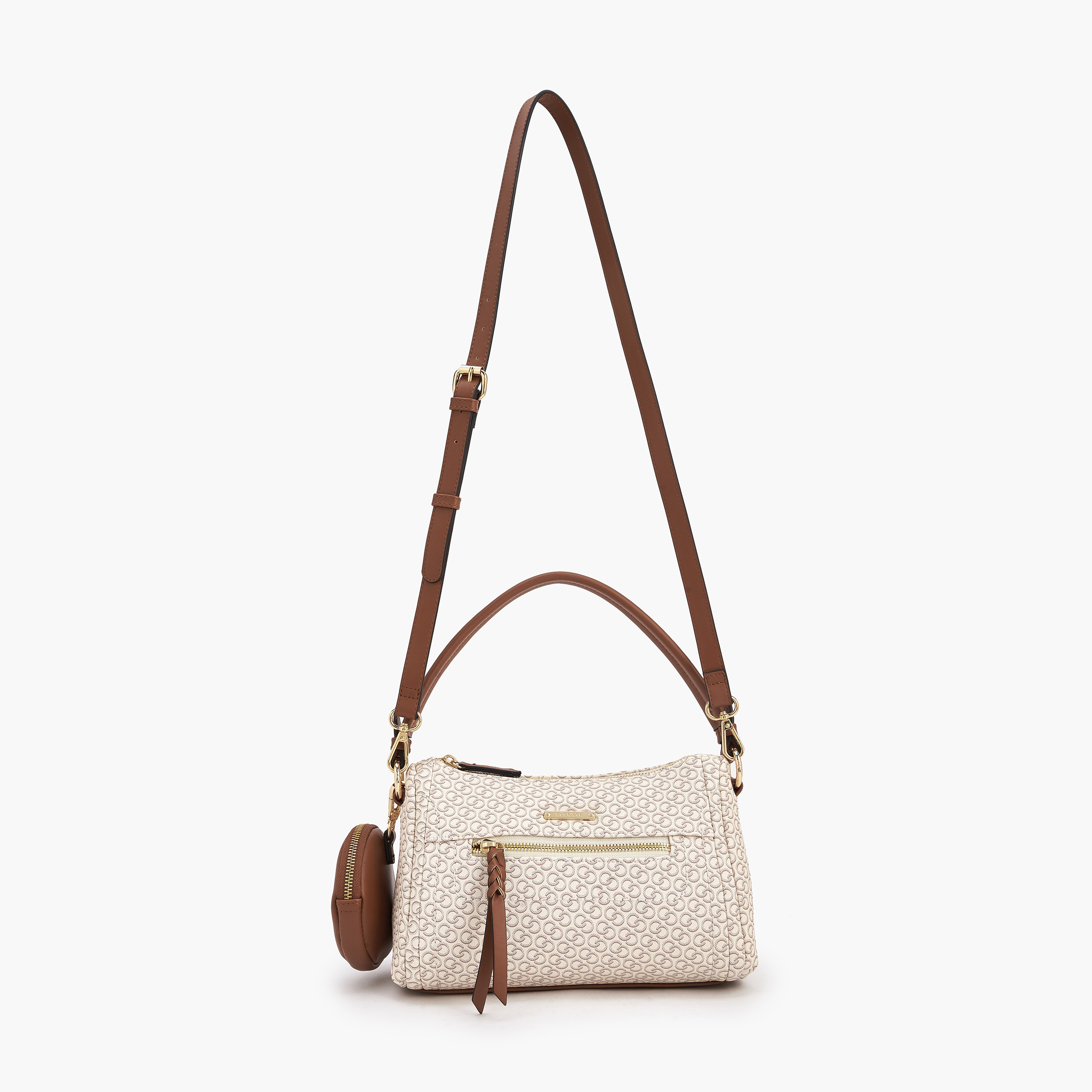 شنطة كتف بارزة الملمس مع شنطة صغيرة من سيليست-women-bagsandwallets-handbags-image-2