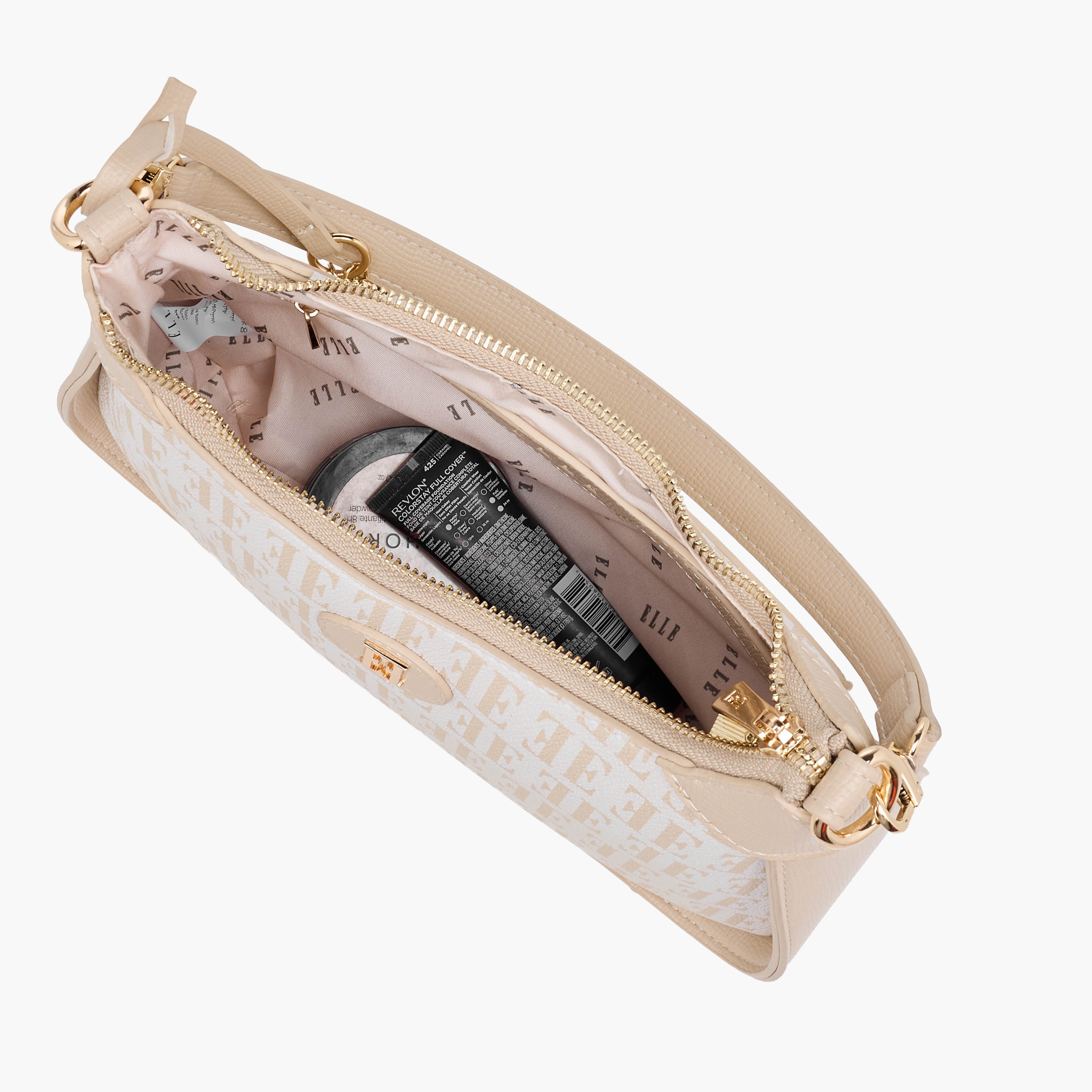شنطة كتف بحزام قابل للفصل وطبعات مونوجرام من إيل-women-bagsandwallets-handbags-image-10