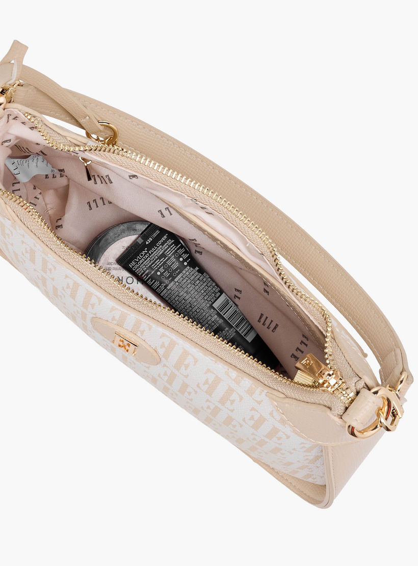 شنطة كتف بحزام قابل للفصل وطبعات مونوجرام من إيل-women-bagsandwallets-handbags-image-10