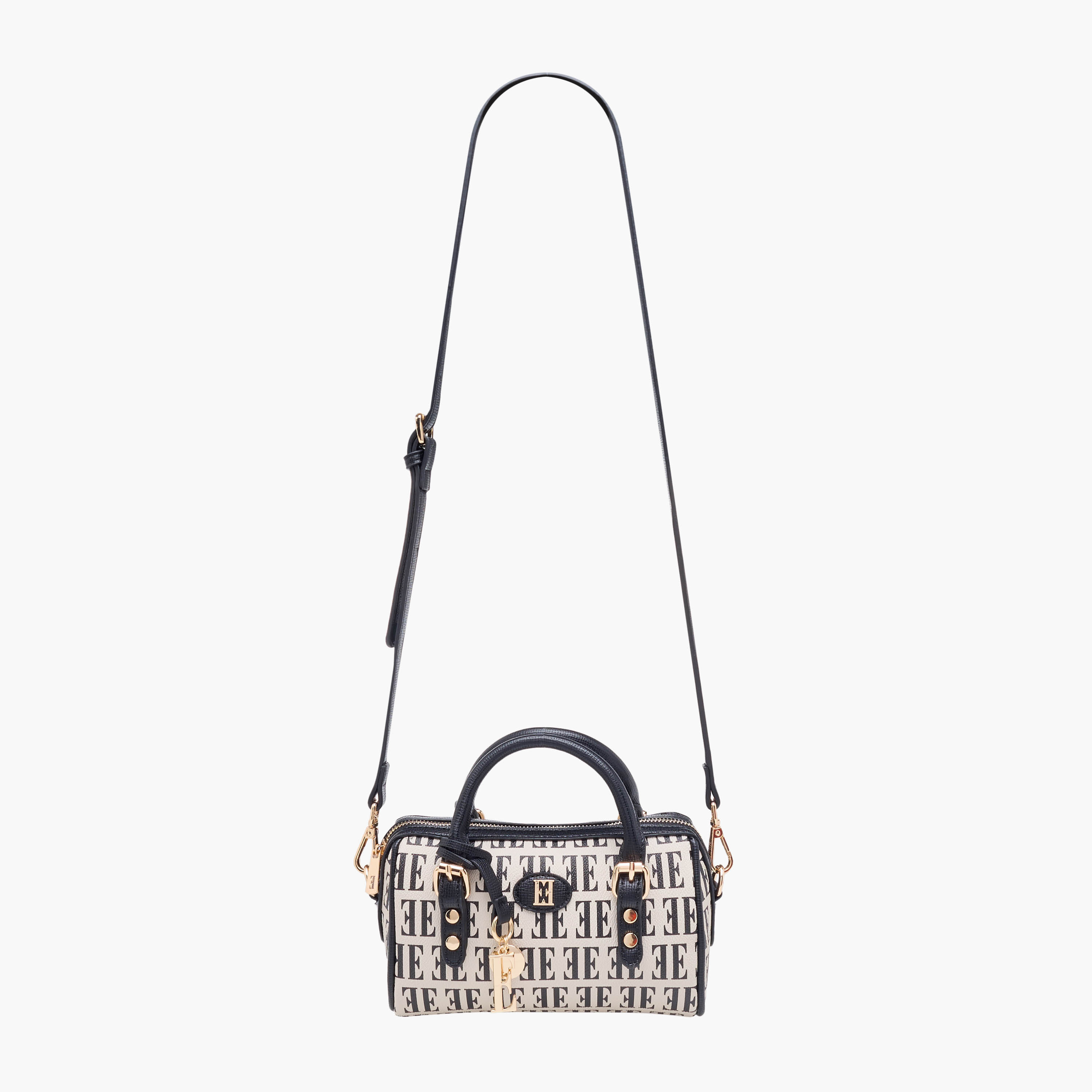 Elle Monogram Print Satchel Bag with Detachable Strap-women-bagsandwallets-handbags-image-4
