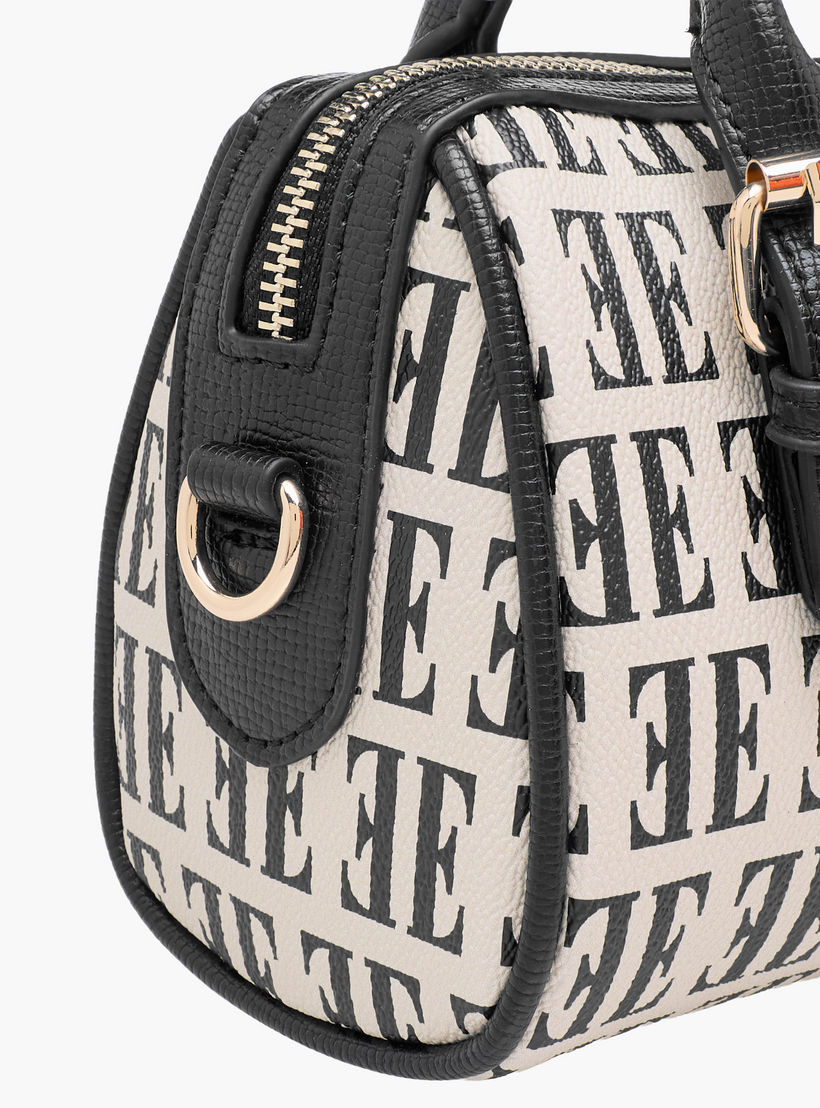 Elle Monogram Print Satchel Bag with Detachable Strap-women-bagsandwallets-handbags-image-7