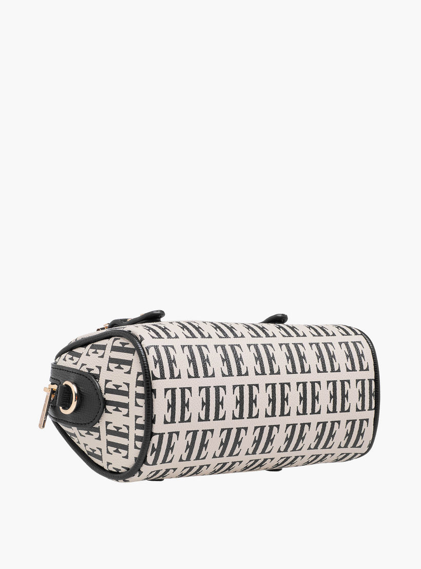 Elle Monogram Print Satchel Bag with Detachable Strap-women-bagsandwallets-handbags-image-8
