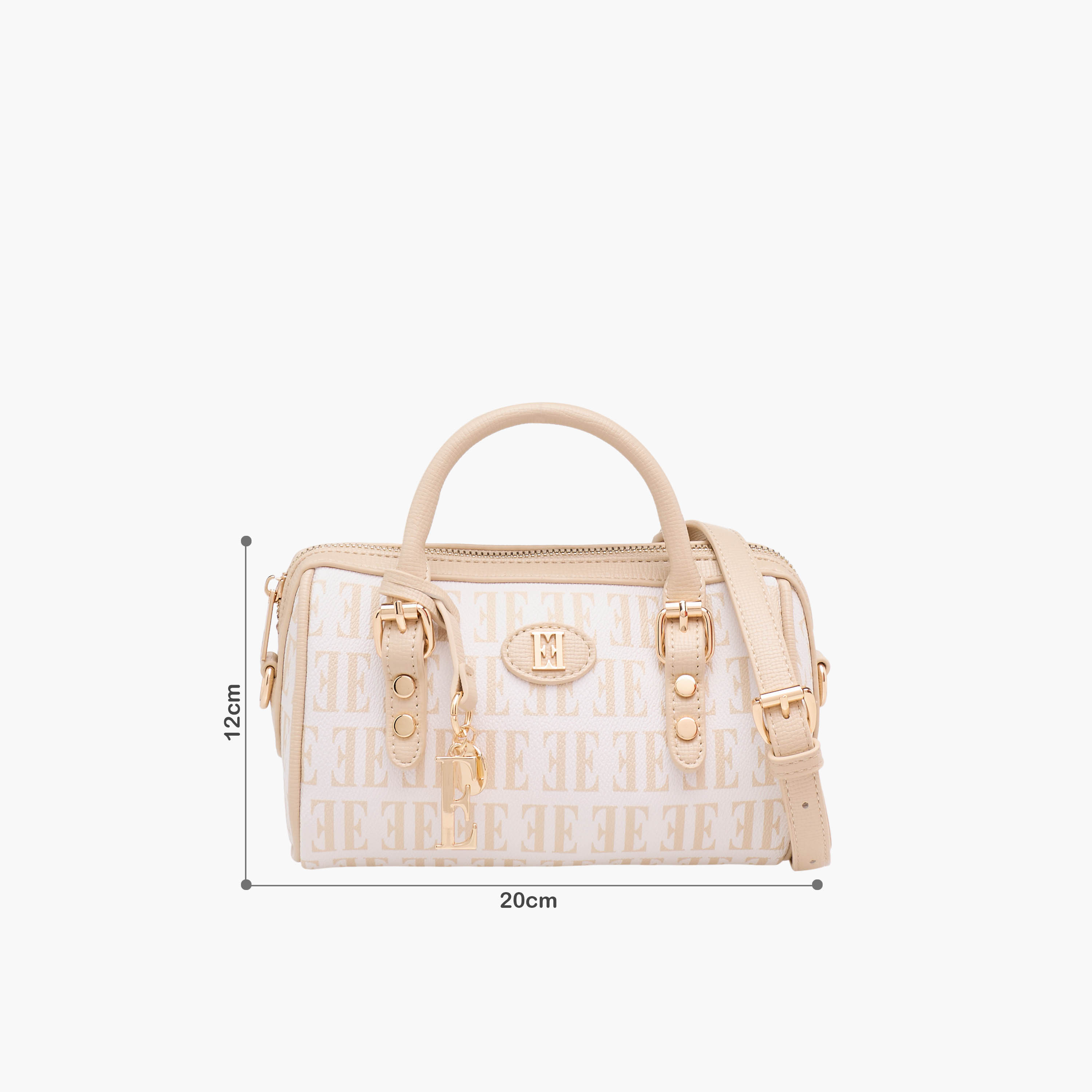 شنطة ساتشيل بطبعات مونوجرام وحزام قابل للفصل من إيل-women-bagsandwallets-handbags-image-2