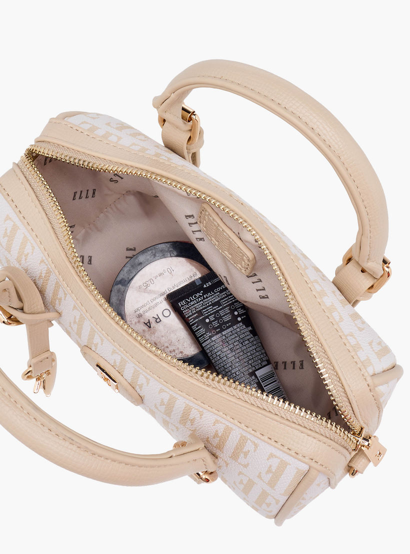 شنطة ساتشيل بطبعات مونوجرام وحزام قابل للفصل من إيل-women-bagsandwallets-handbags-image-9