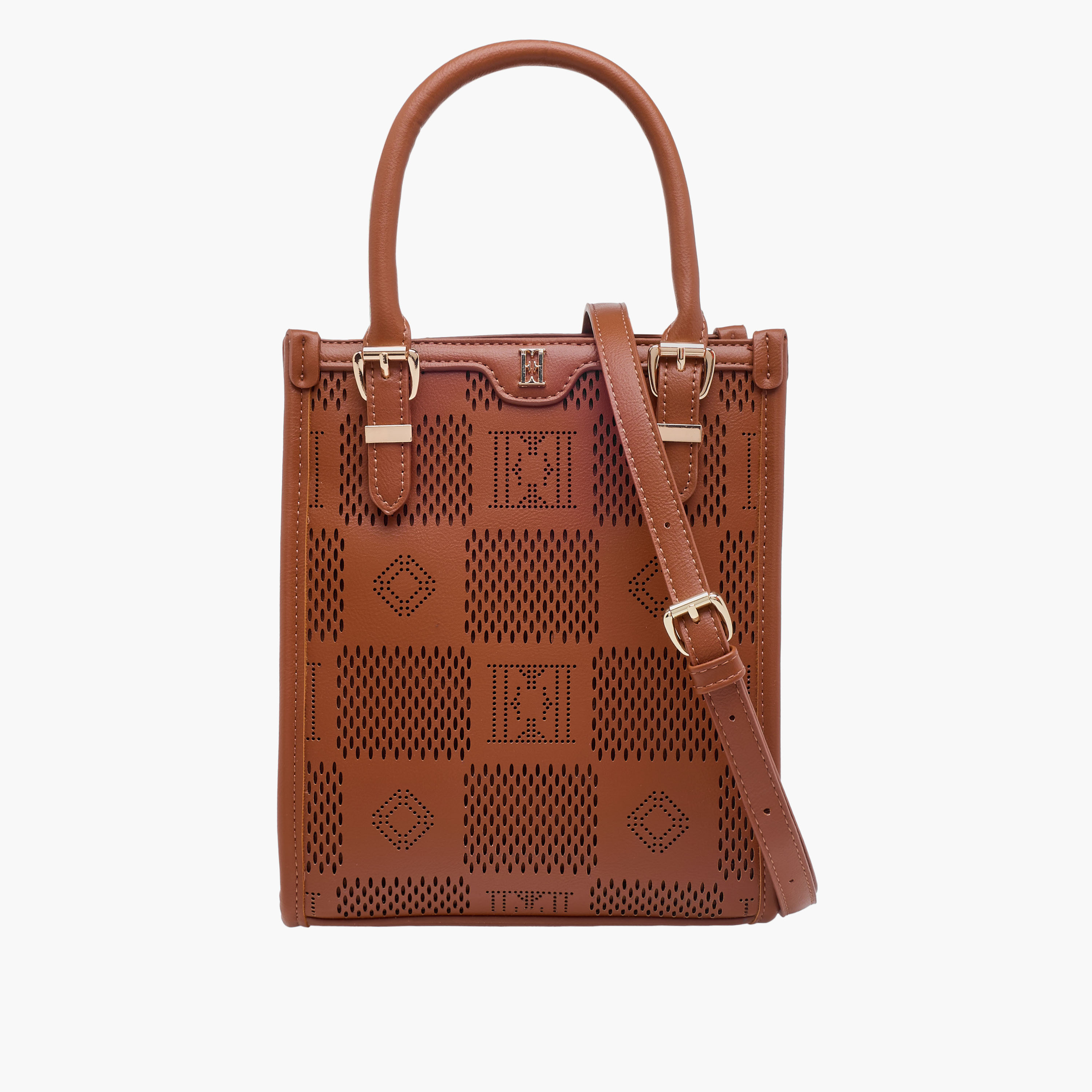 شنطة توتي بارزة الملمس بحزام قابل للفصل من إيل-women-bagsandwallets-handbags-image-1