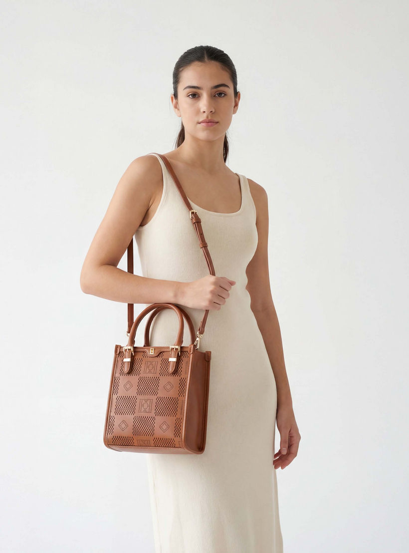 شنطة توتي بارزة الملمس بحزام قابل للفصل من إيل-women-bagsandwallets-handbags-image-3