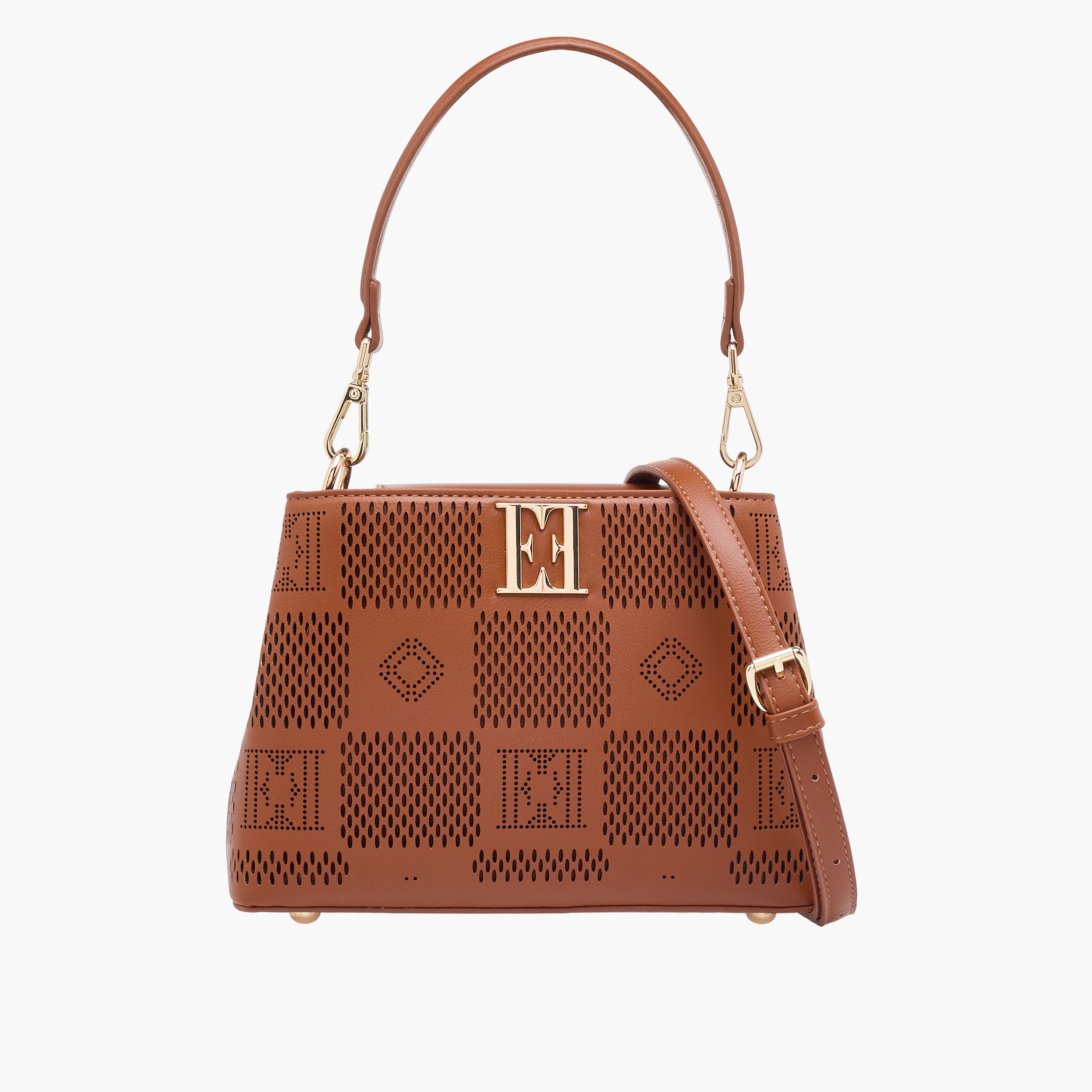 شنطة كروس بودي بتصميم مفرغ وحزام كتف قابل للتعديل من إيل-women-bagsandwallets-handbags-image-1