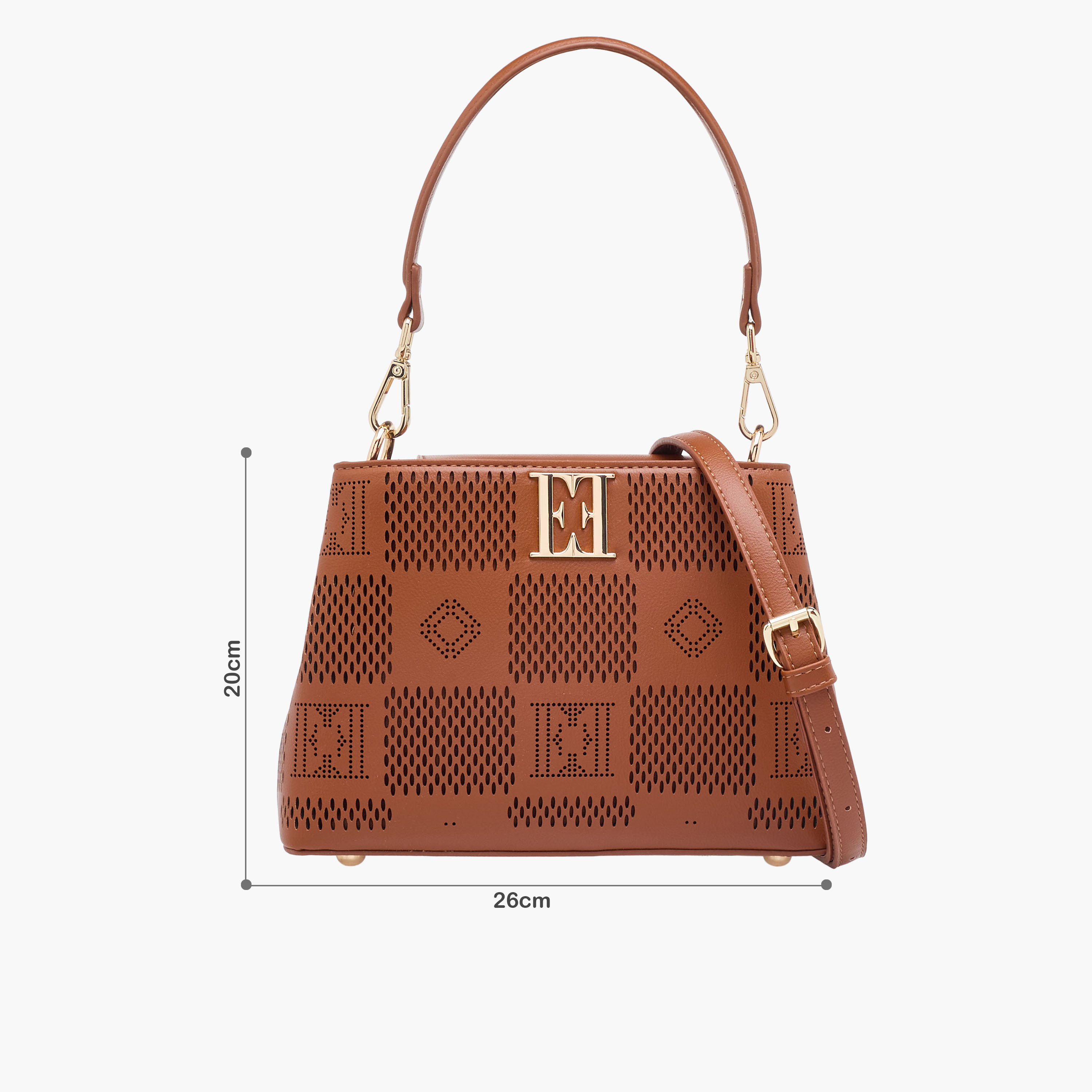 شنطة كروس بودي بتصميم مفرغ وحزام كتف قابل للتعديل من إيل-women-bagsandwallets-handbags-image-2
