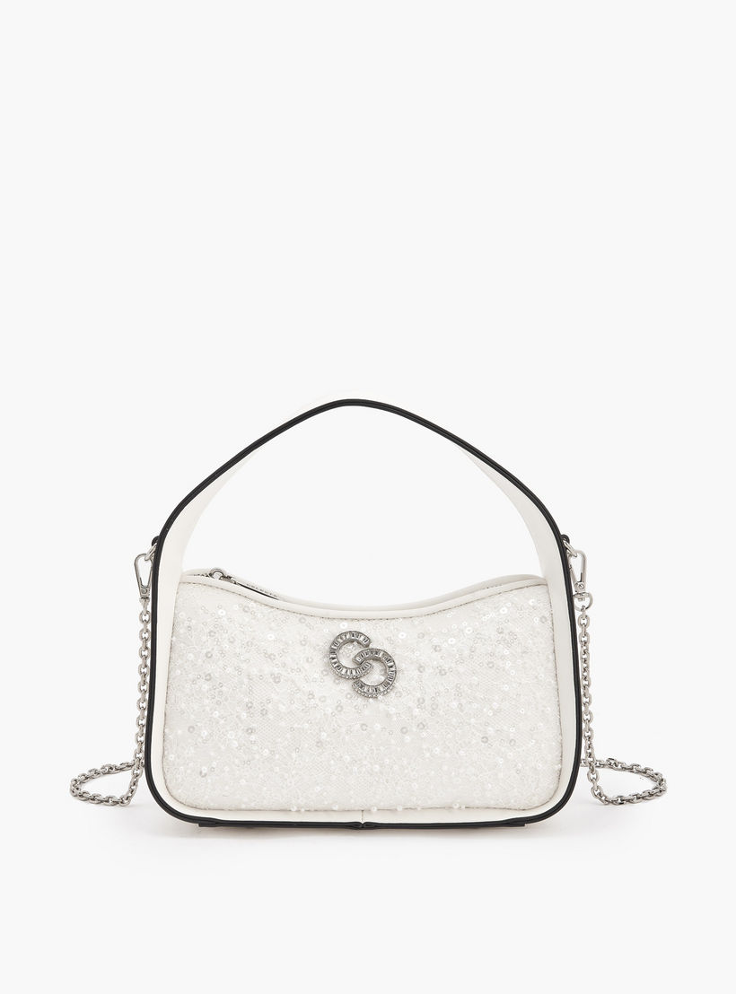 شنطة كتف مزينة بالترتر بسحاب إغلاق من سيليست-women-bagsandwallets-handbags-image-1
