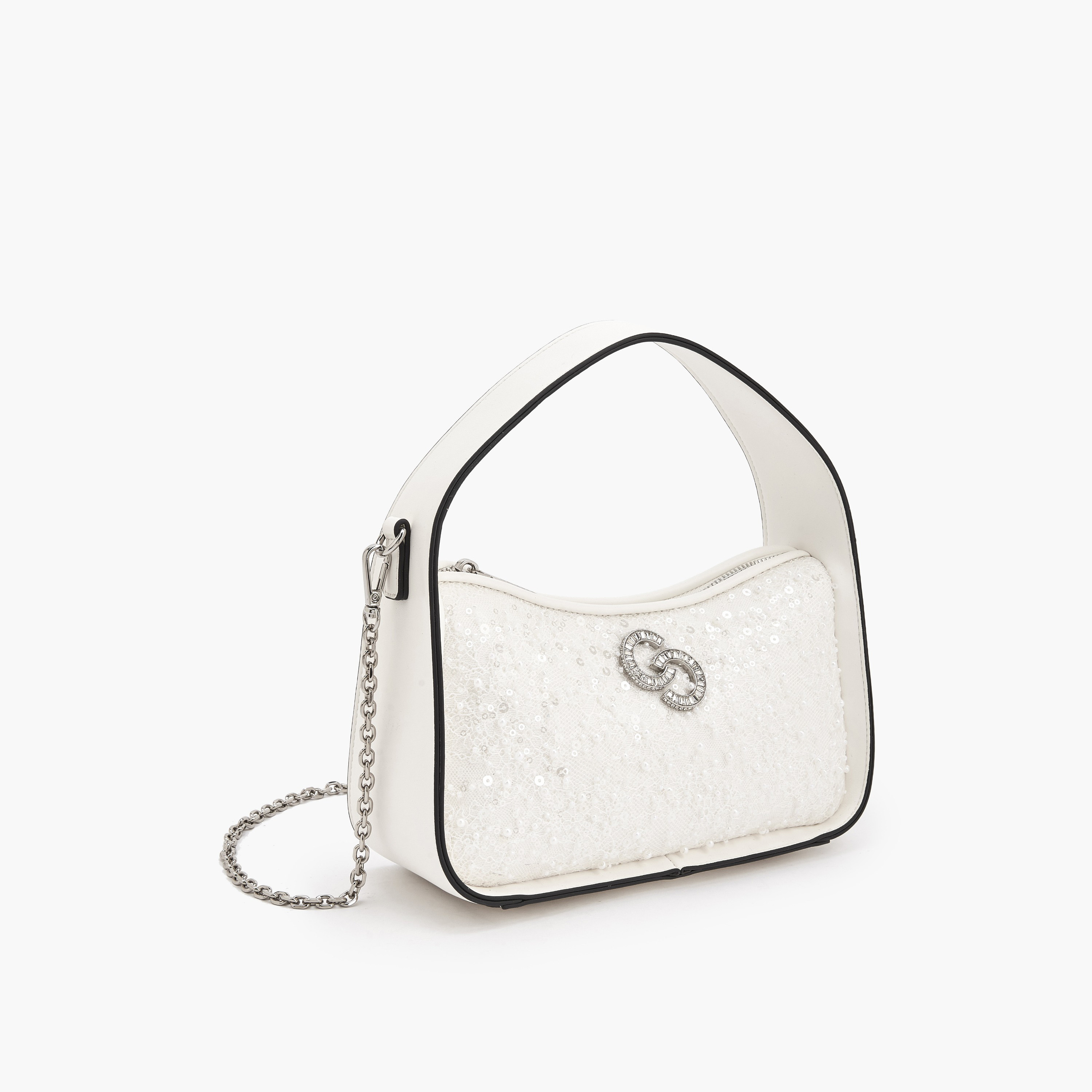 شنطة كتف مزينة بالترتر بسحاب إغلاق من سيليست-women-bagsandwallets-handbags-image-4