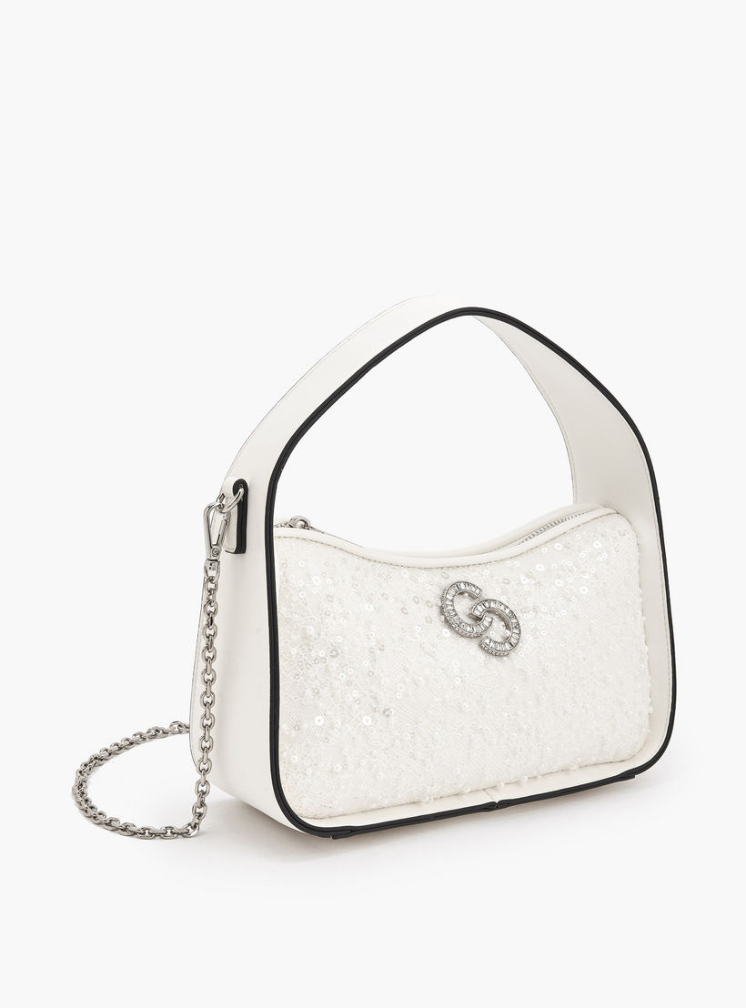 شنطة كتف مزينة بالترتر بسحاب إغلاق من سيليست-women-bagsandwallets-handbags-image-4