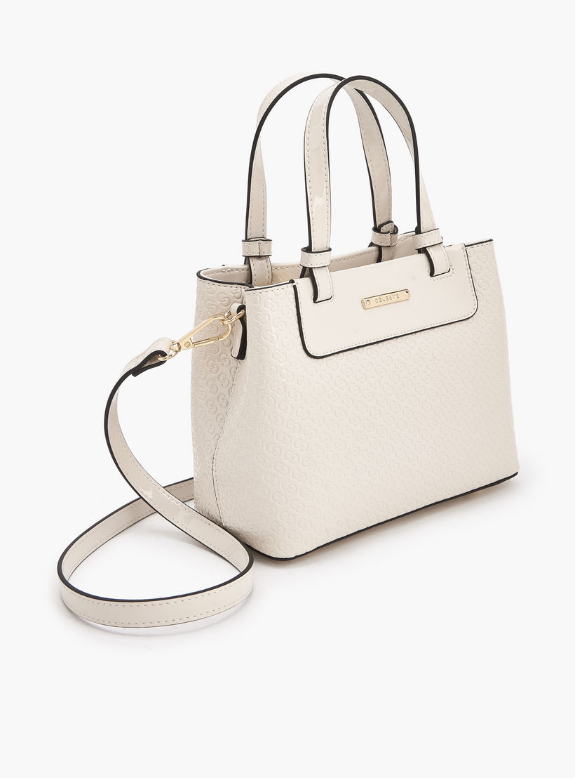 Celeste Monogram Embossed Tote Bag with Double Handle-women-bagsandwallets-handbags-image-4