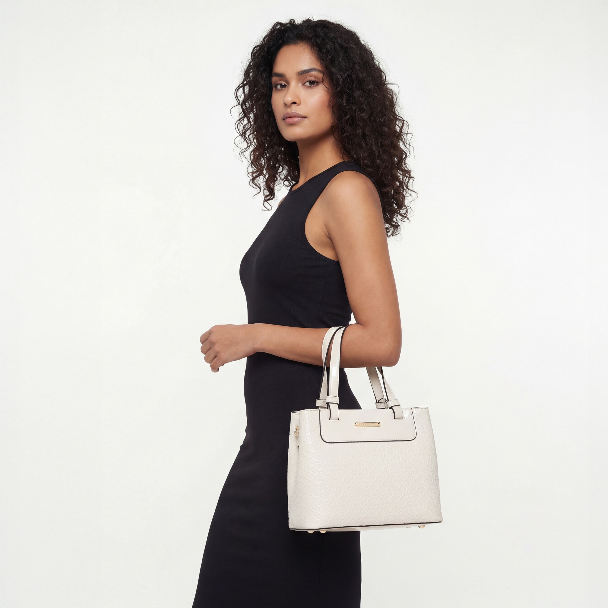 Celeste Monogram Embossed Tote Bag with Double Handle-women-bagsandwallets-handbags-image-2