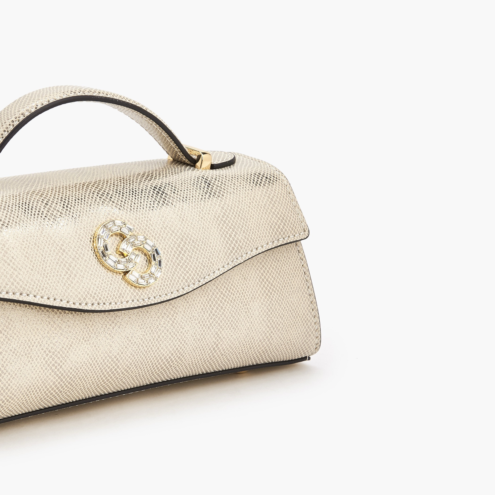 Celeste Metallic Textured Clutch with Chain Strap-women-bagsandwallets-handbags-image-4