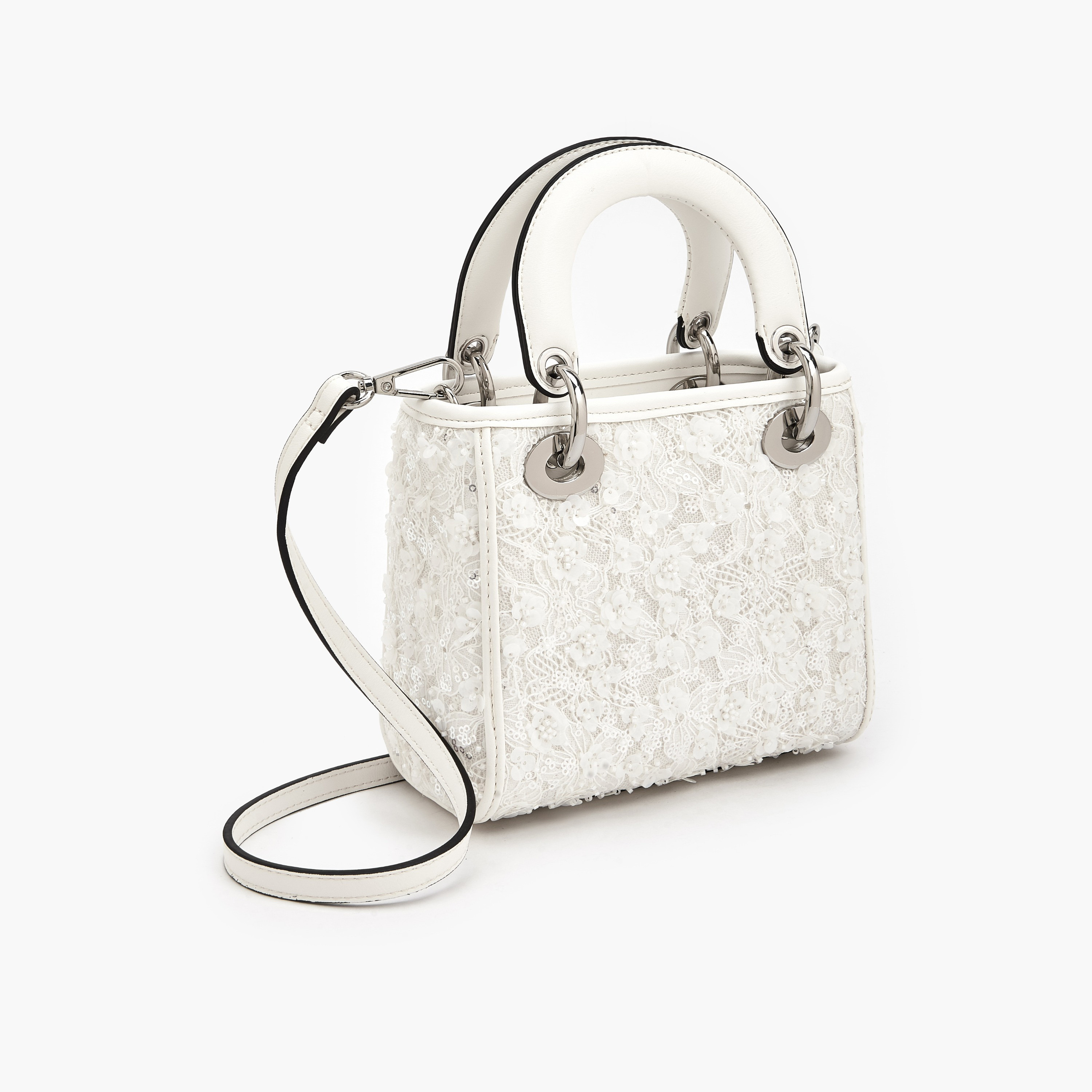 شنطة توتي بتفاصيل دانتيل مزينة ومقابض مزدوجة من سيليست-women-bagsandwallets-handbags-image-7