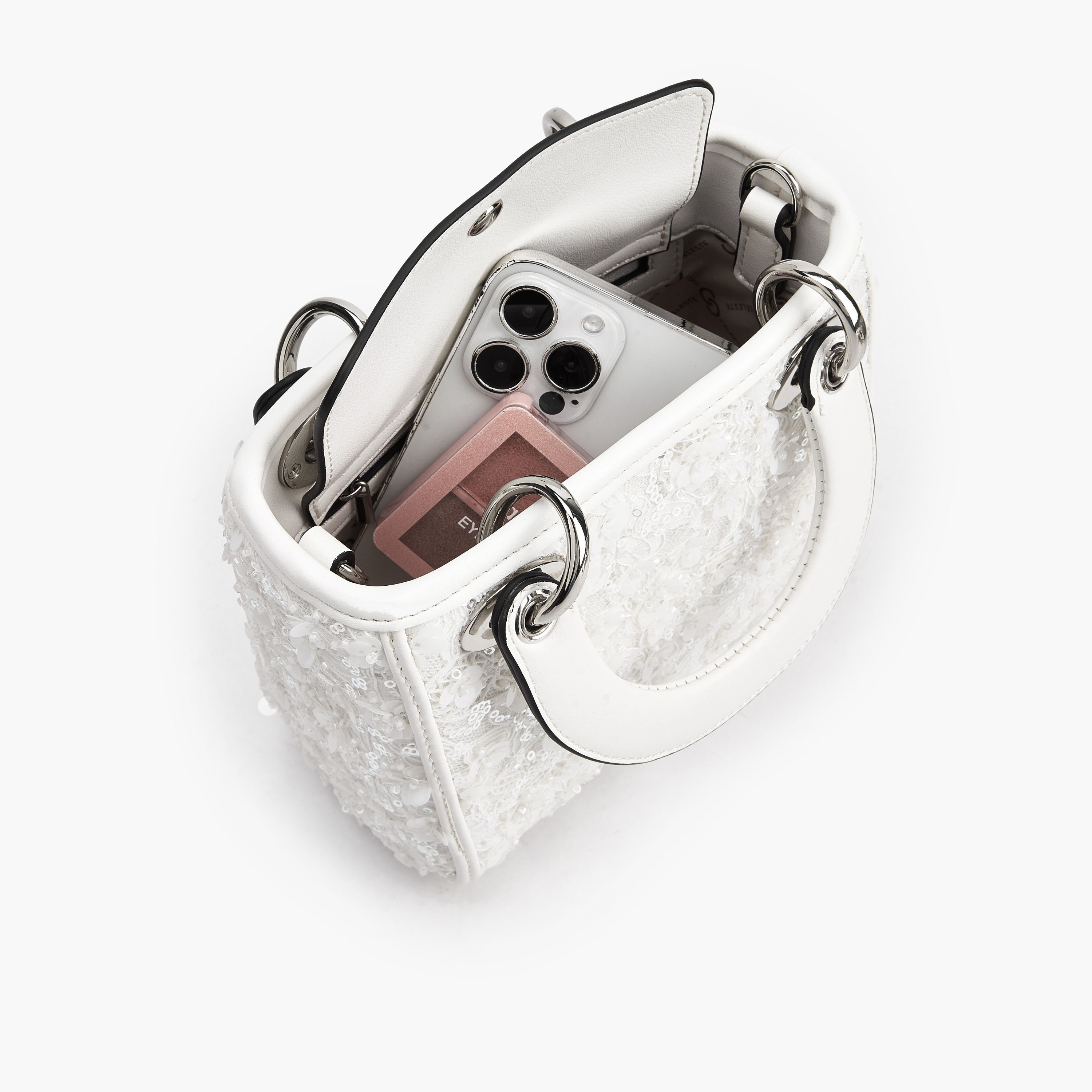 شنطة توتي بتفاصيل دانتيل مزينة ومقابض مزدوجة من سيليست-women-bagsandwallets-handbags-image-8