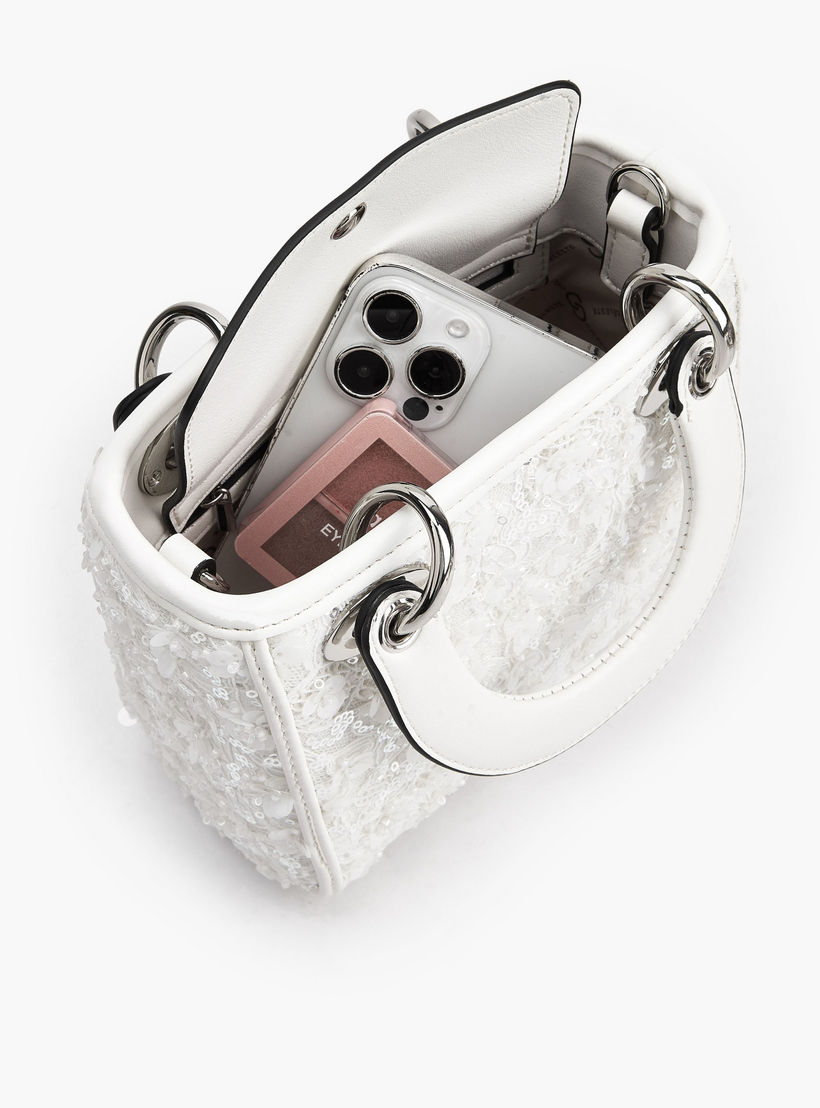 شنطة توتي بتفاصيل دانتيل مزينة ومقابض مزدوجة من سيليست-women-bagsandwallets-handbags-image-8