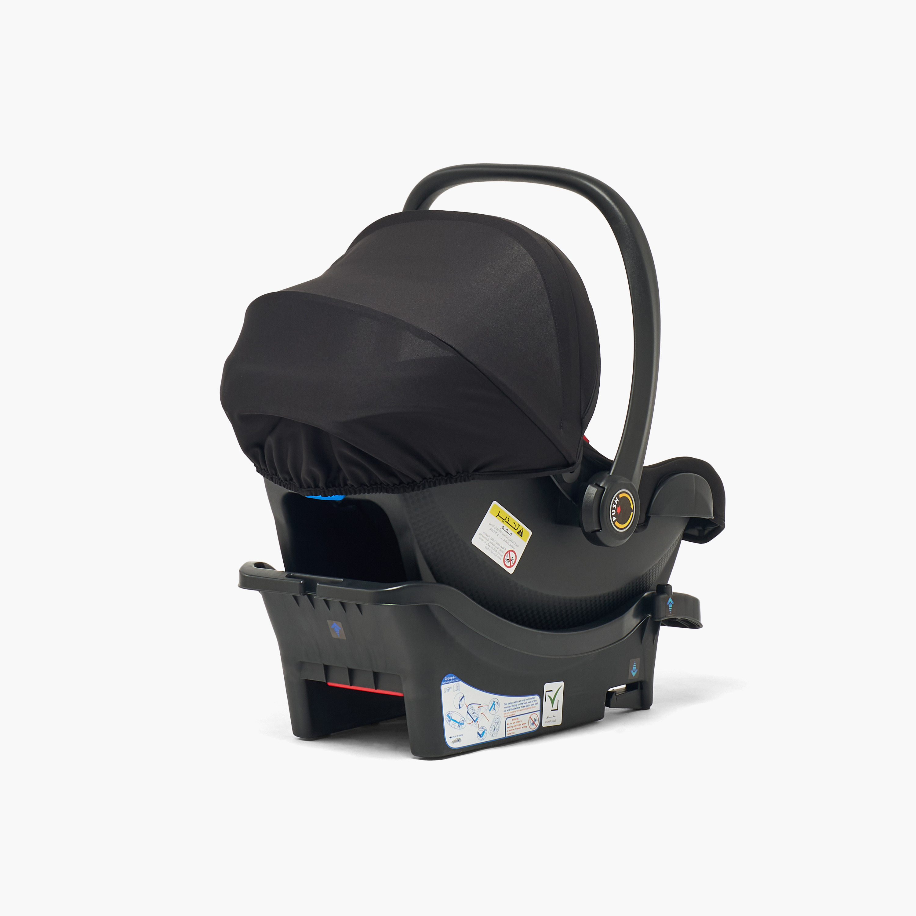 Little Bloomers Seat Belt Comfora Plus Car Seat with Base-baby-gear-carseats-image-8