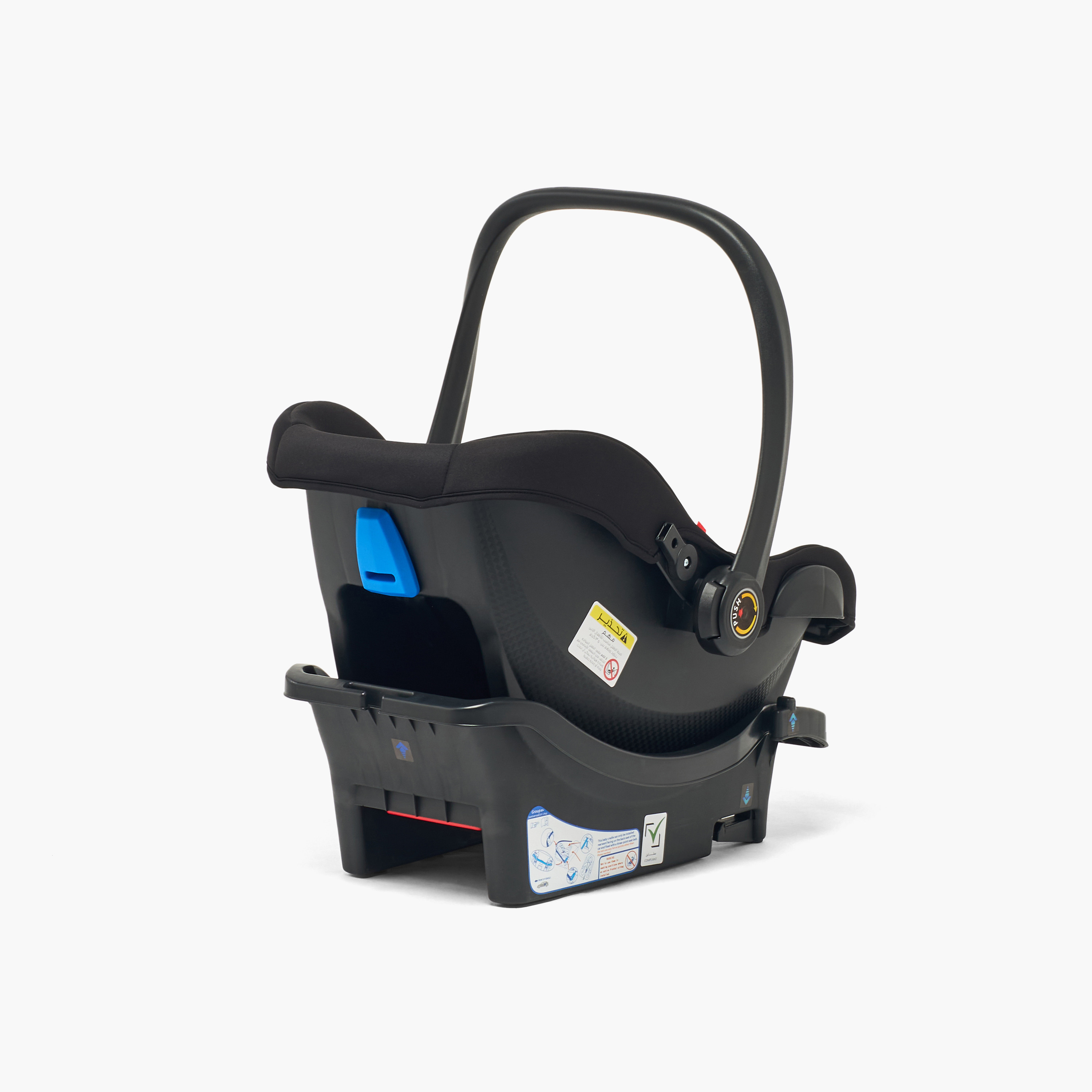 Little Bloomers Seat Belt Comfora Plus Car Seat with Base-baby-gear-carseats-image-9