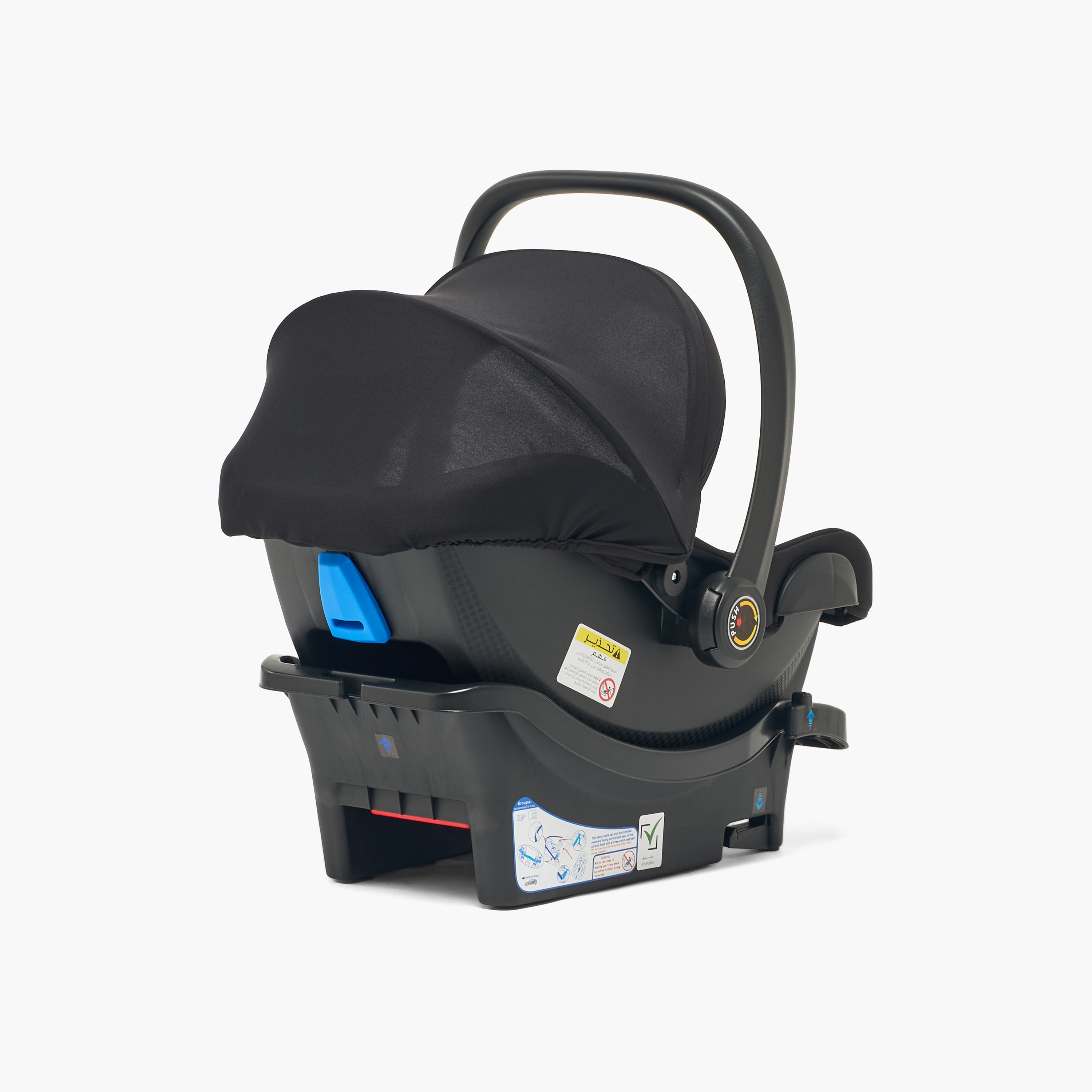Little Bloomers Seat Belt Comfora Plus Car Seat with Base-baby-gear-carseats-image-8