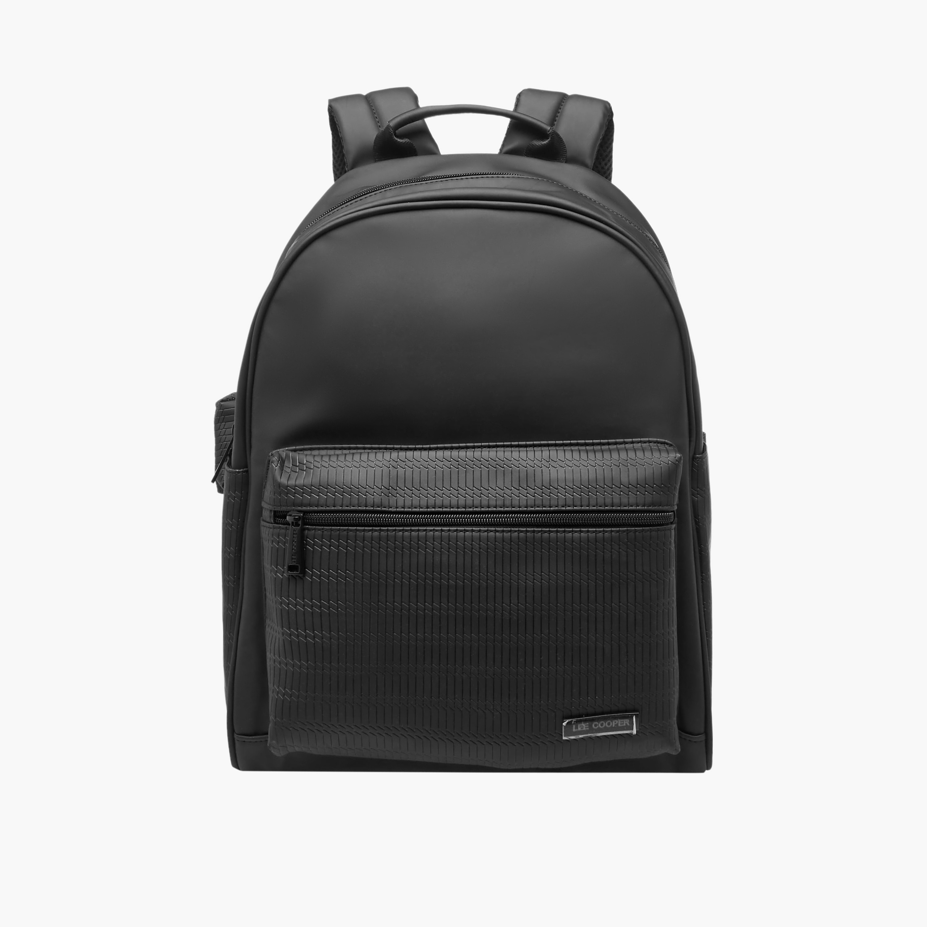 Lee Cooper Solid Backpack with Adjustable Shoulder Straps-men-bags-image-1