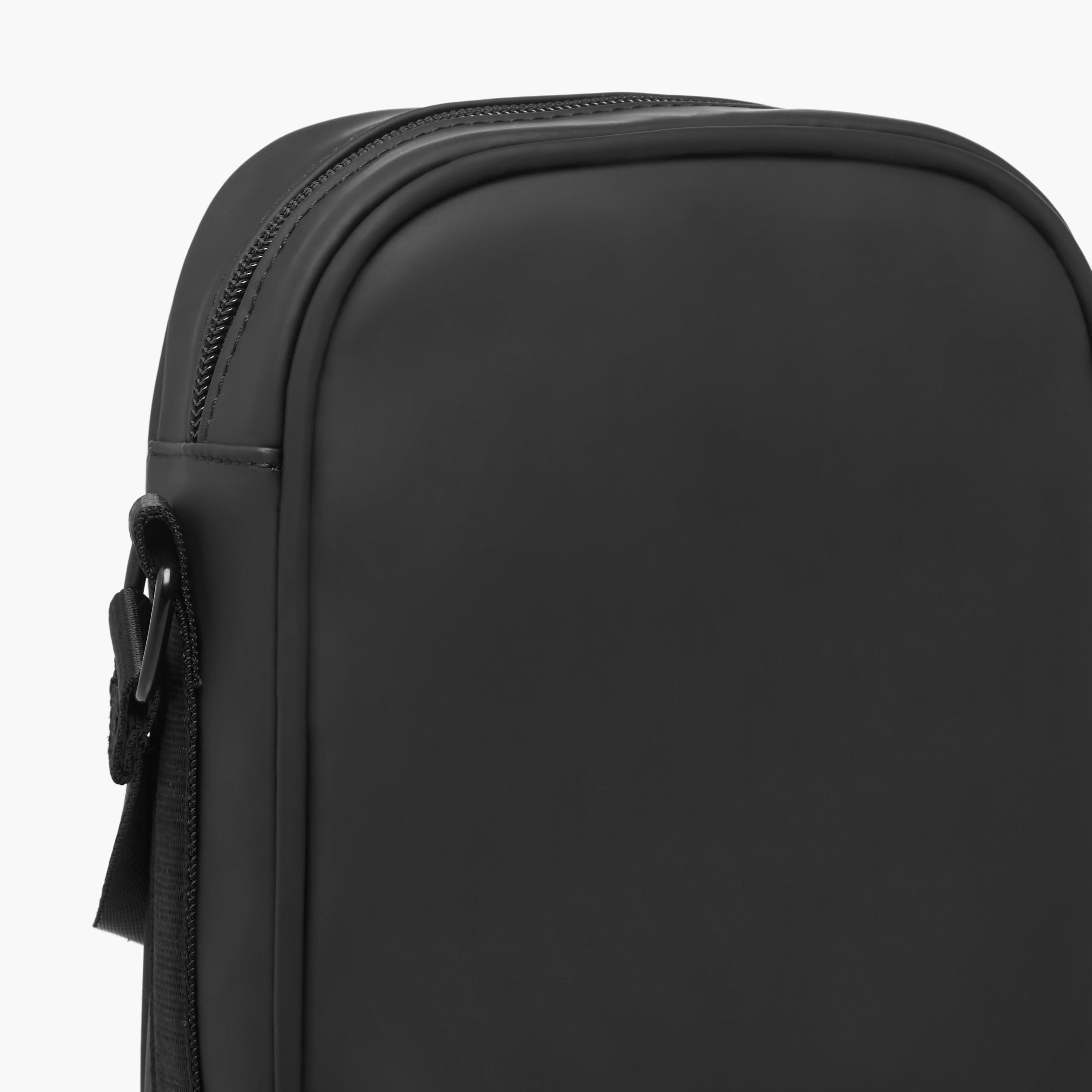 Lee Cooper Textured Crossbody Bag with Zip Closure-men-bags-image-6