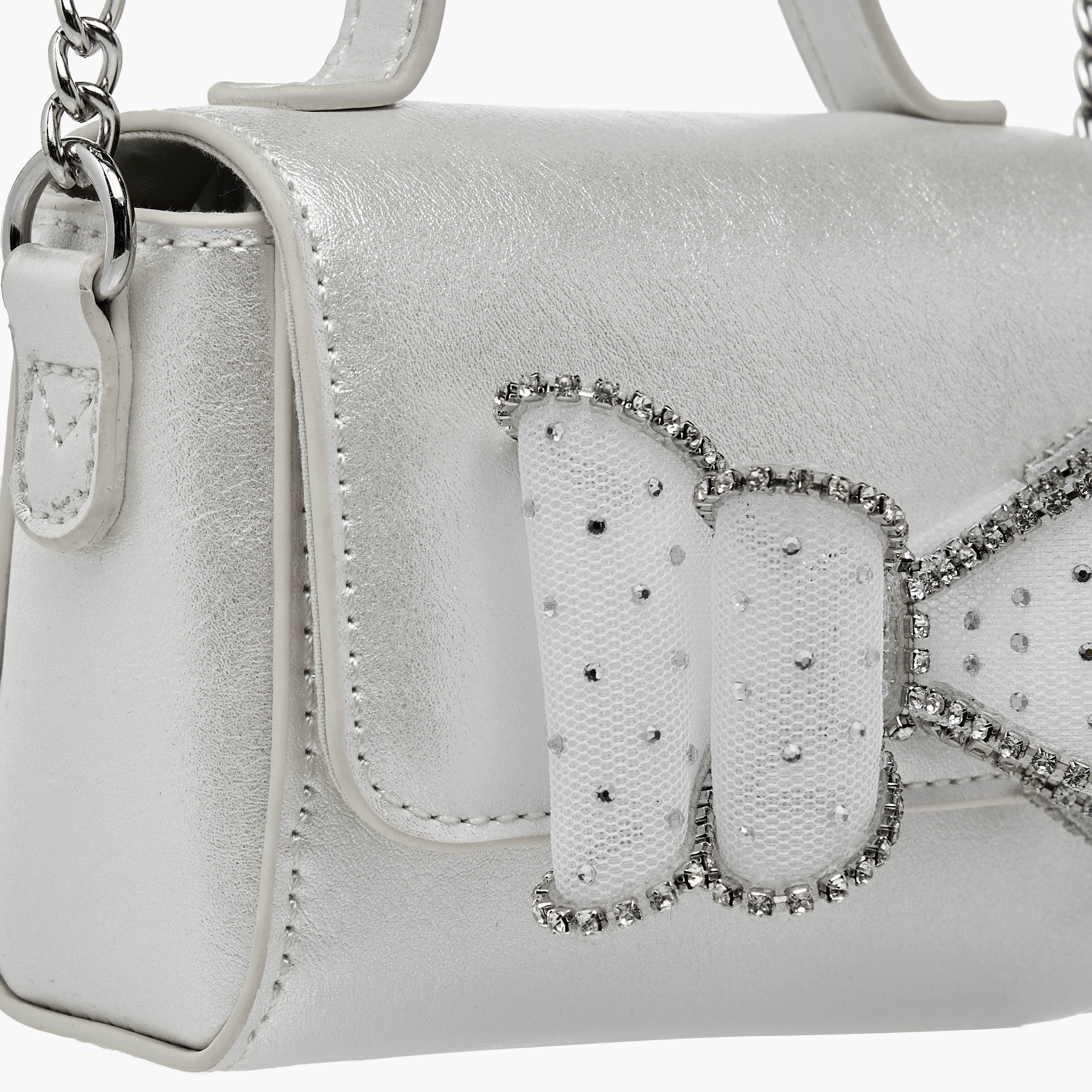 Celeste Bow Embellished Crossbody Bag with Chain Strap-girls-accessories-bags-image-4