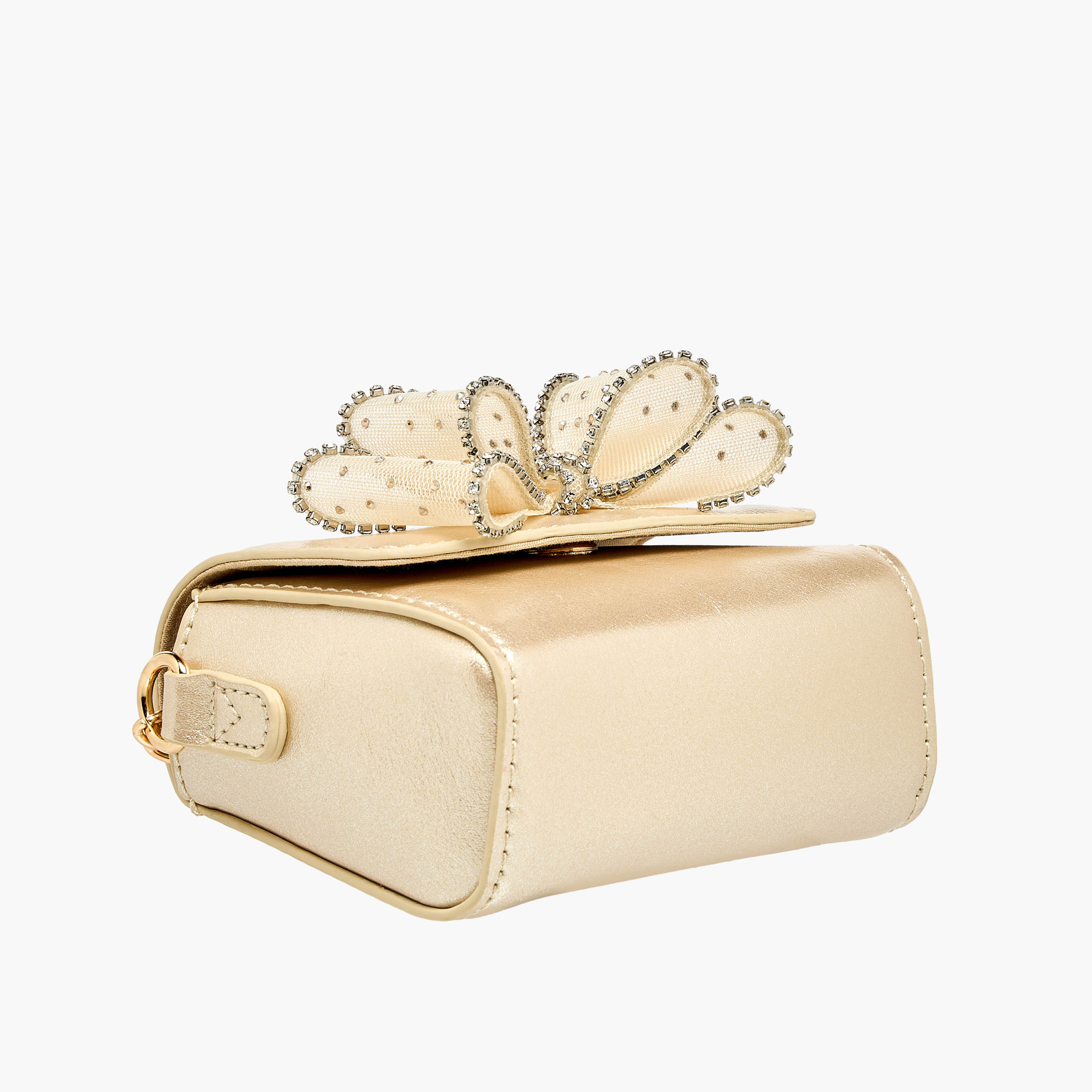 Celeste Bow Embellished Crossbody Bag with Chain Strap-girls-accessories-bags-image-6