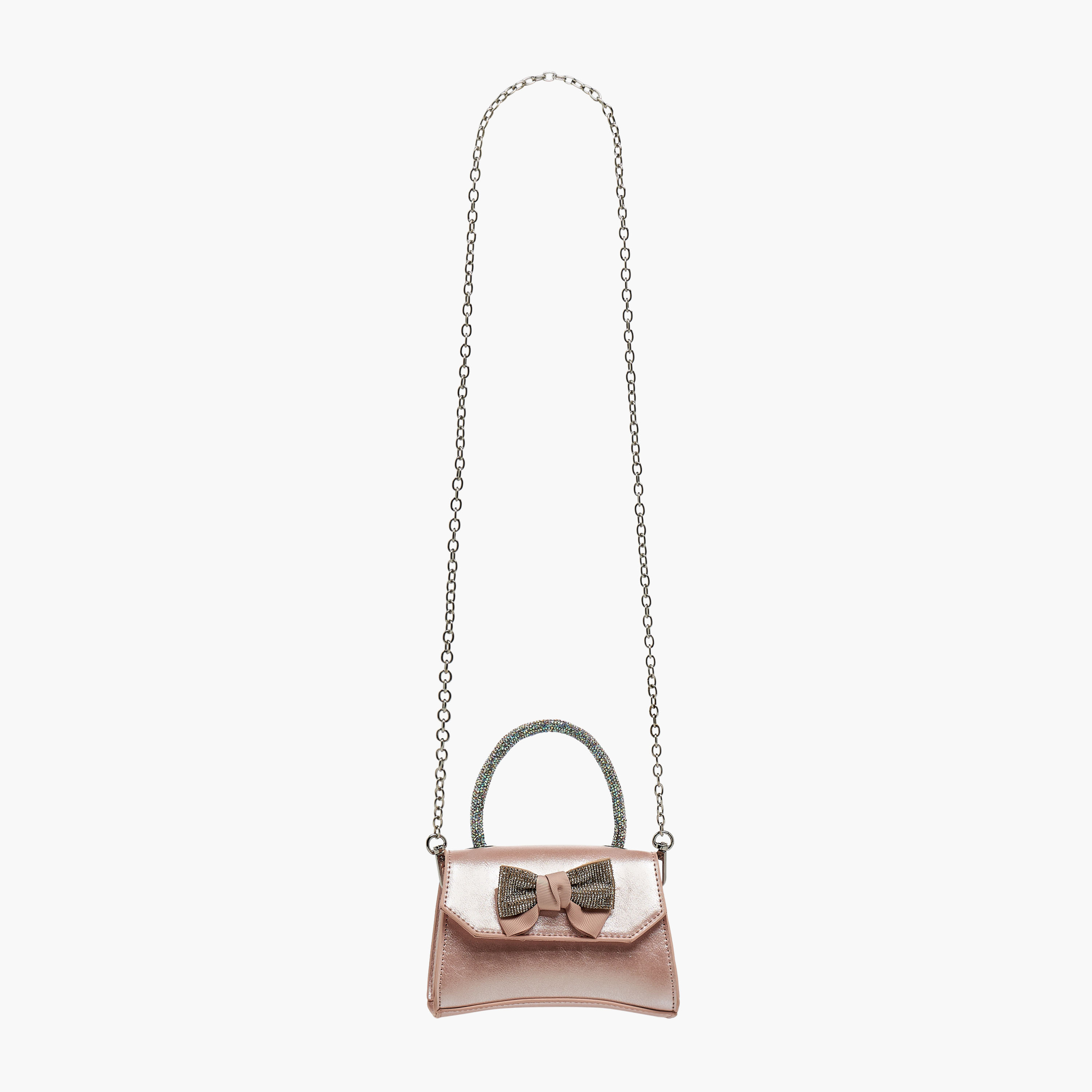 Celeste Bow Embellished Crossbody Bag with Chain Strap-girls-accessories-bags-image-3
