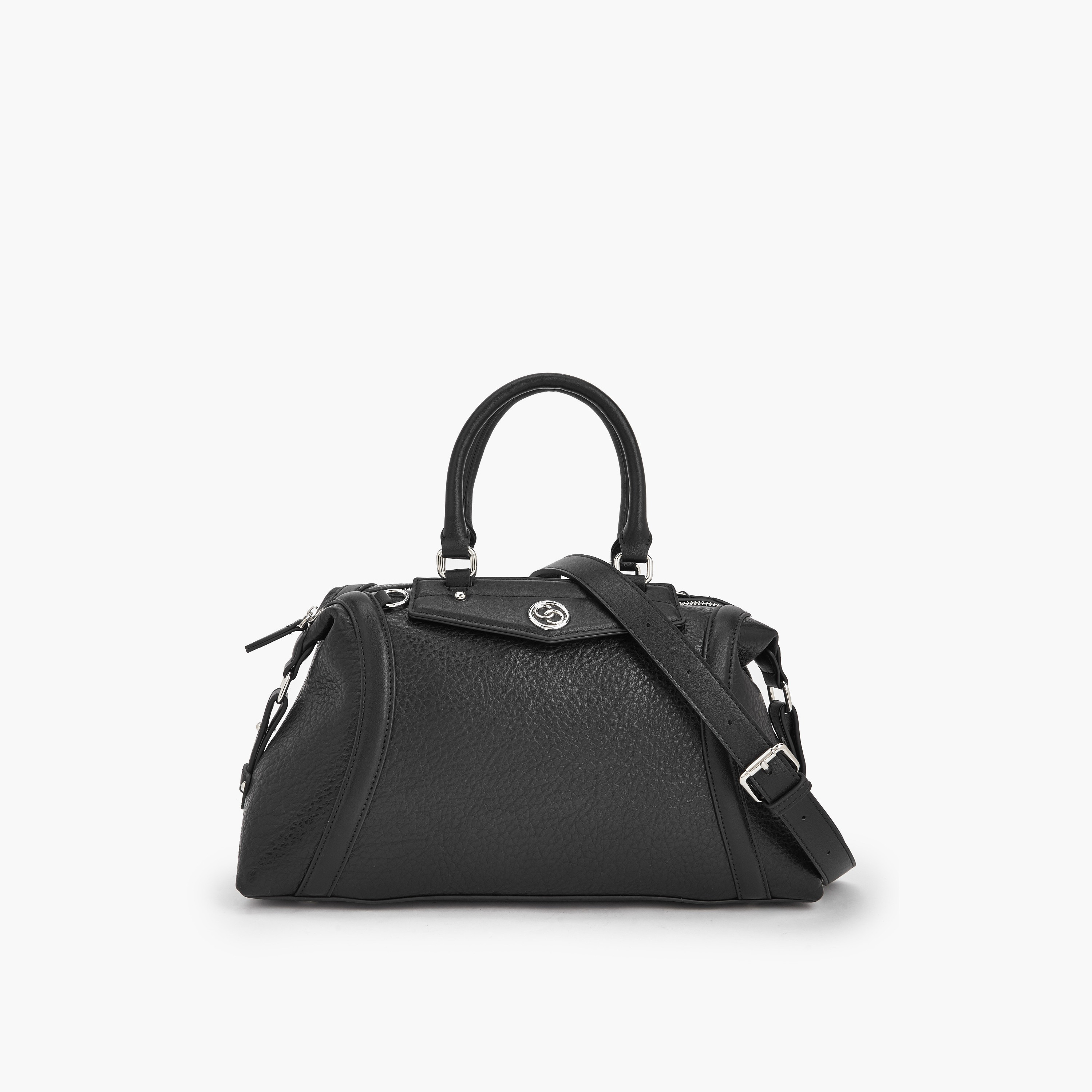 شنطة توتي بنقوش مونوجرام وحزام قابل للفصل من سيليست-women-bagsandwallets-handbags-image-1