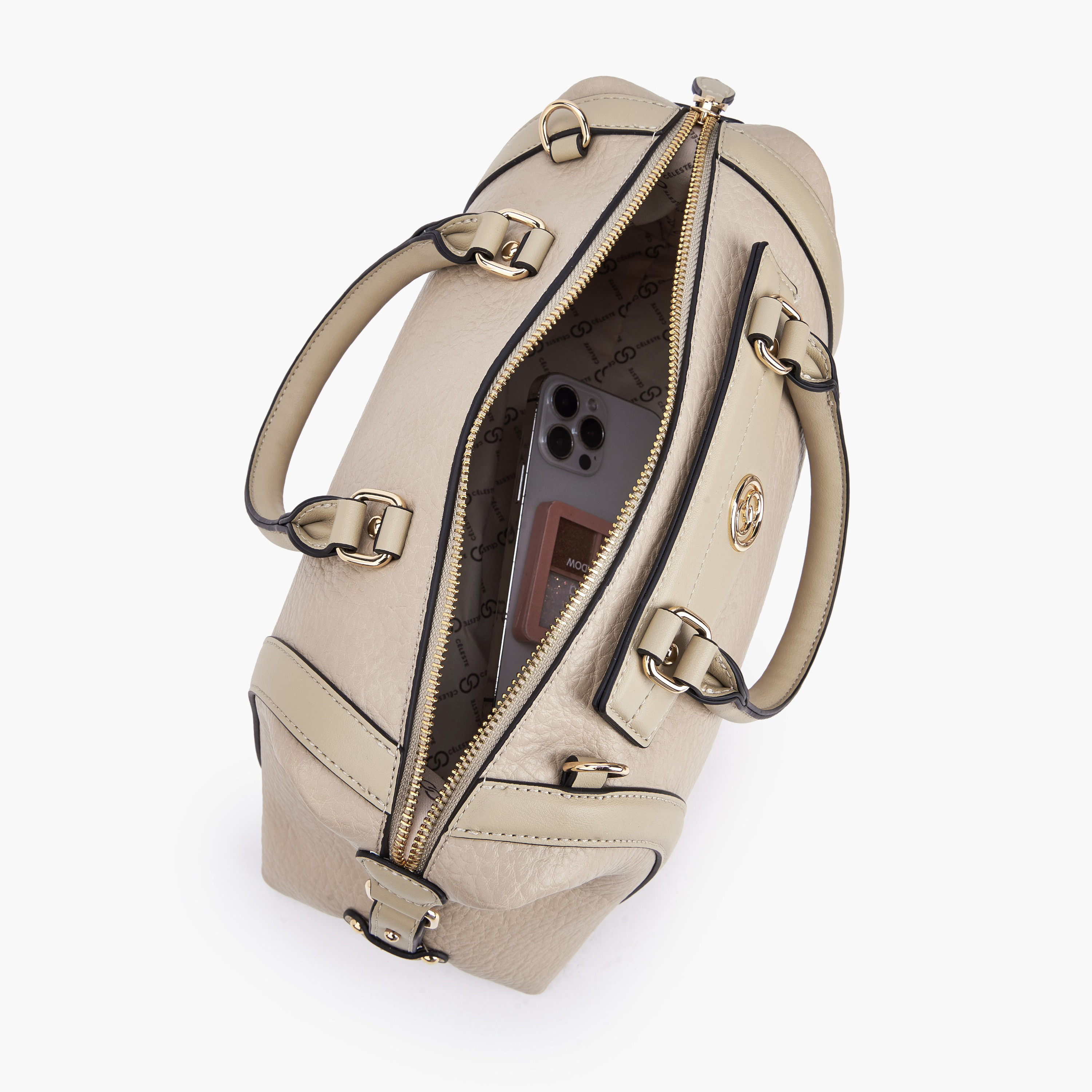 شنطة توتي بنقوش مونوجرام وحزام قابل للفصل من سيليست-women-bagsandwallets-handbags-image-8