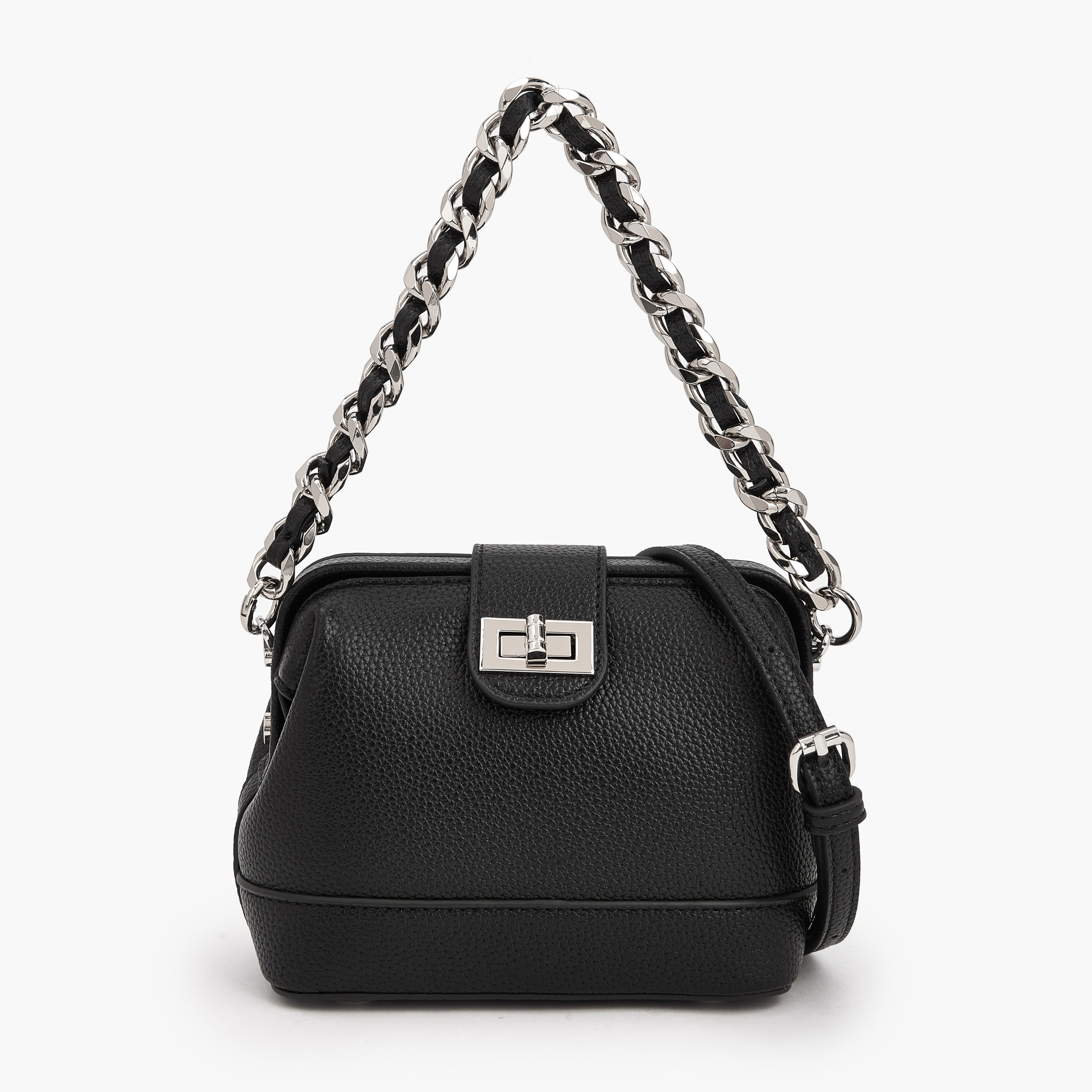 شنطة كروس بودي بارزة الملمس بإغلاق قفل لف من سيليست-women-bagsandwallets-handbags-image-1