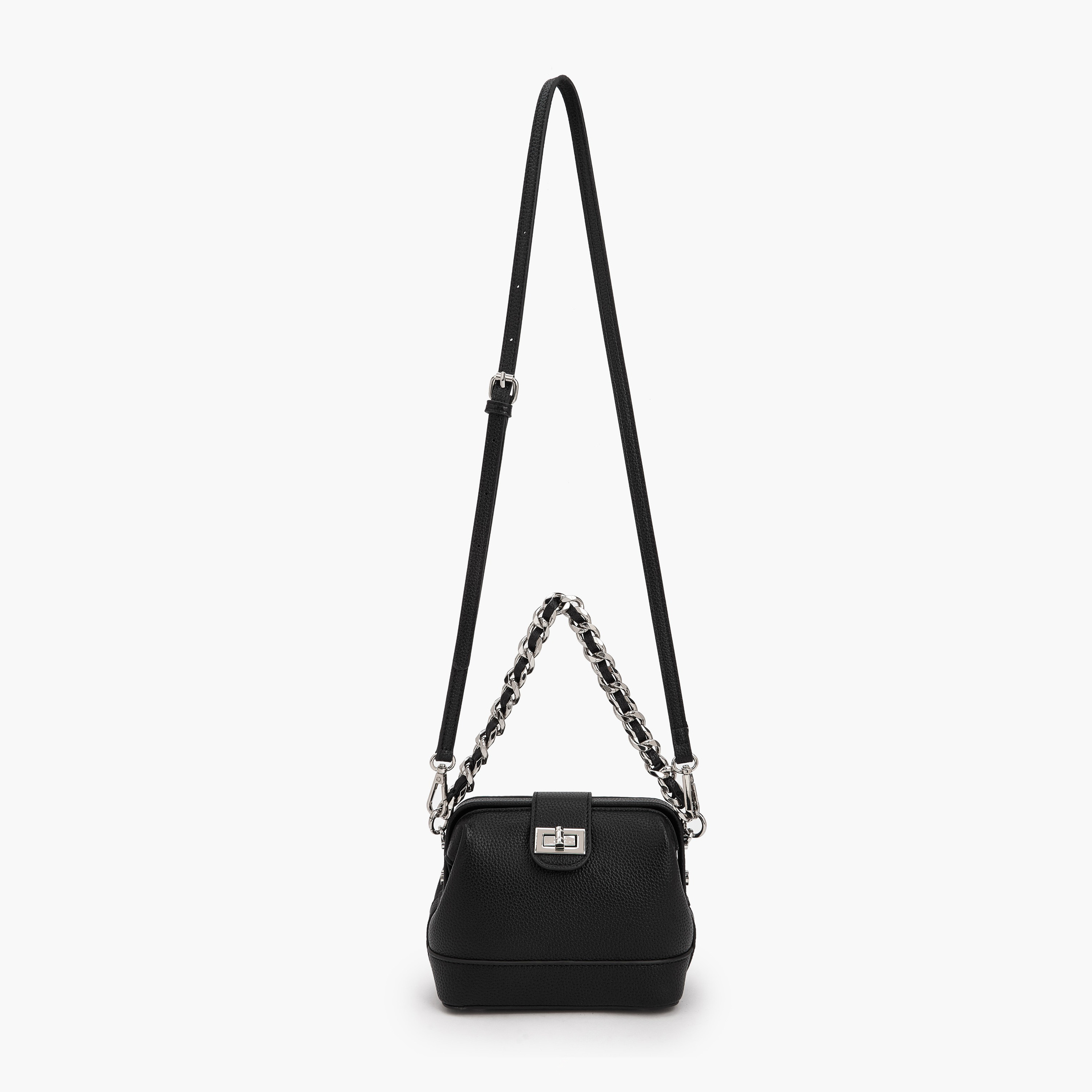 شنطة كروس بودي بارزة الملمس بإغلاق قفل لف من سيليست-women-bagsandwallets-handbags-image-3