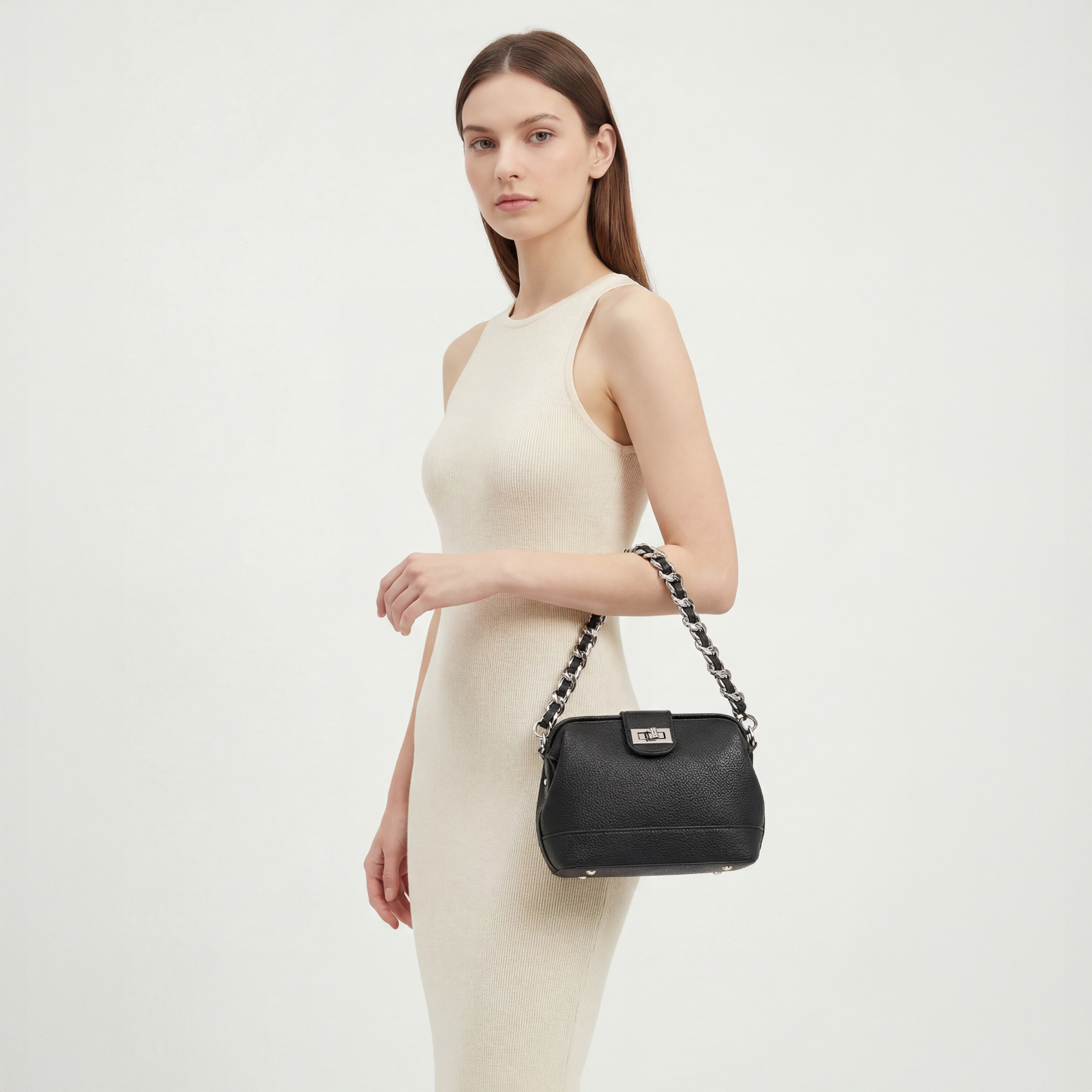 شنطة كروس بودي بارزة الملمس بإغلاق قفل لف من سيليست-women-bagsandwallets-handbags-image-2