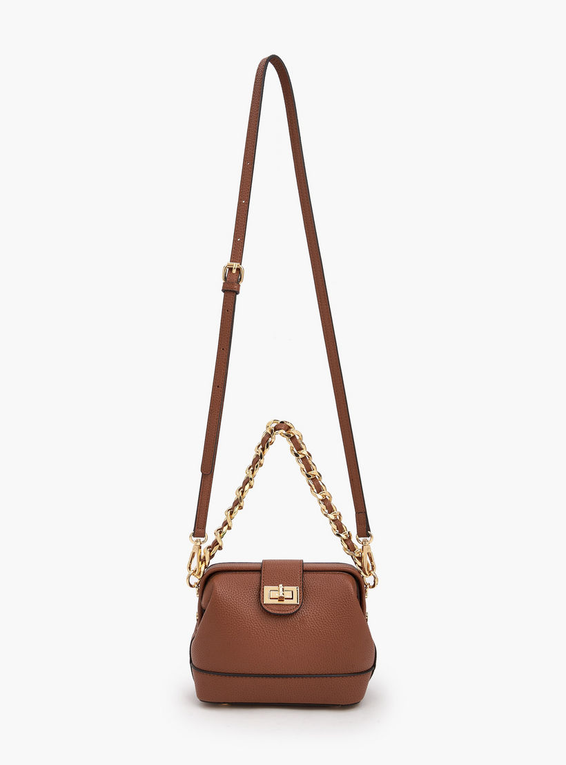 Celeste Textured Crossbody Bag with Twist Lock Closure-women-bagsandwallets-handbags-image-3