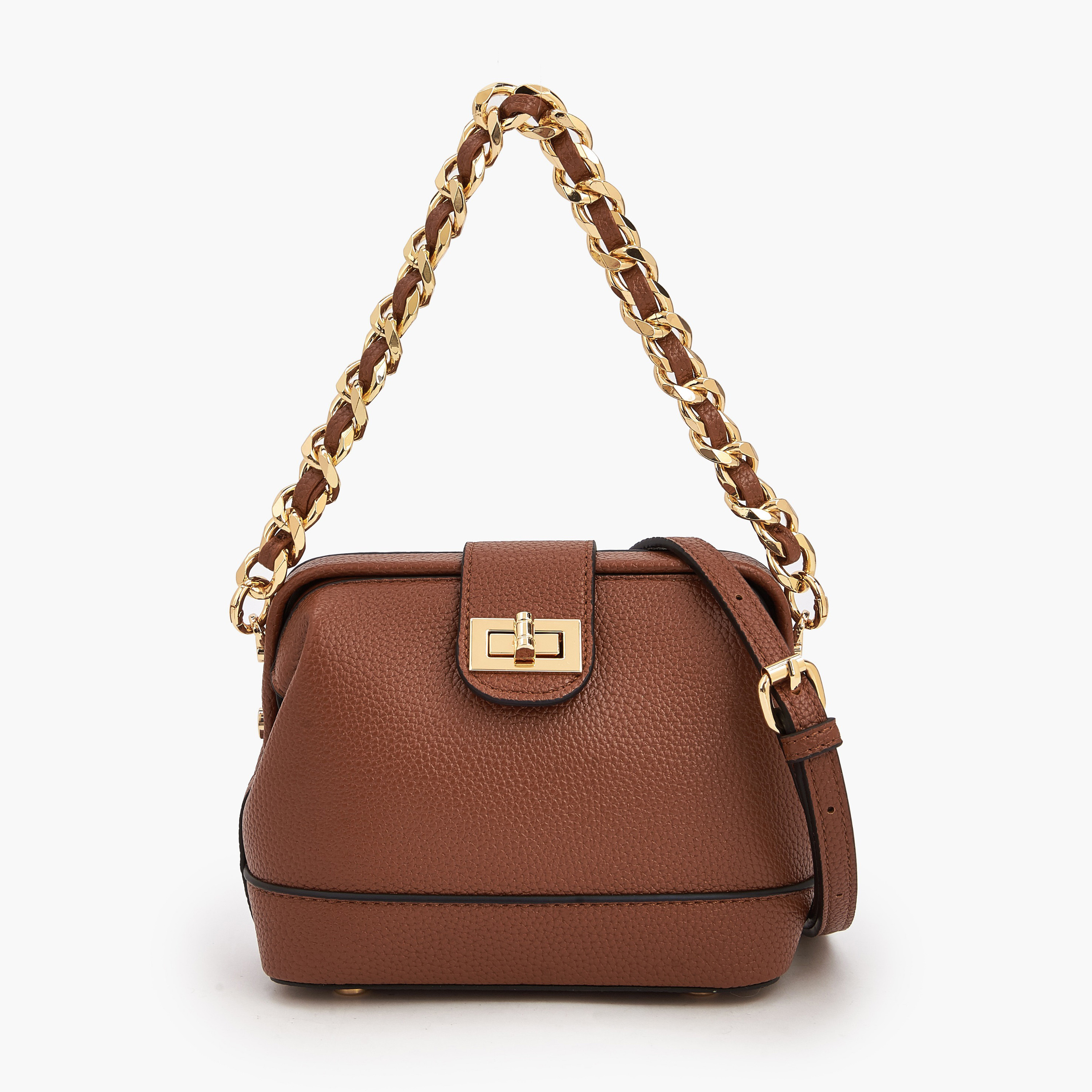 Celeste Textured Crossbody Bag with Twist Lock Closure-women-bagsandwallets-handbags-image-4